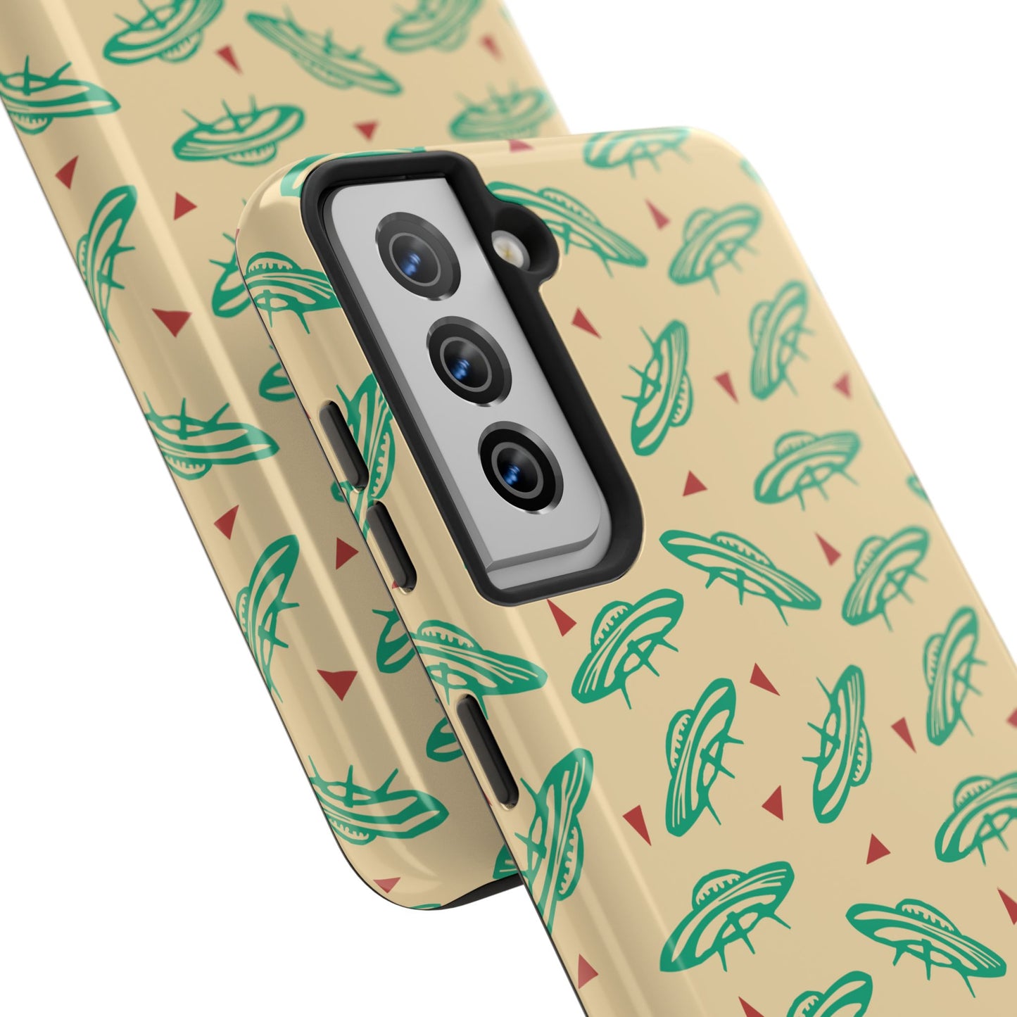 Retro Colored Geometric UFO Tough Phone Case - Desert Western UFO Accessories