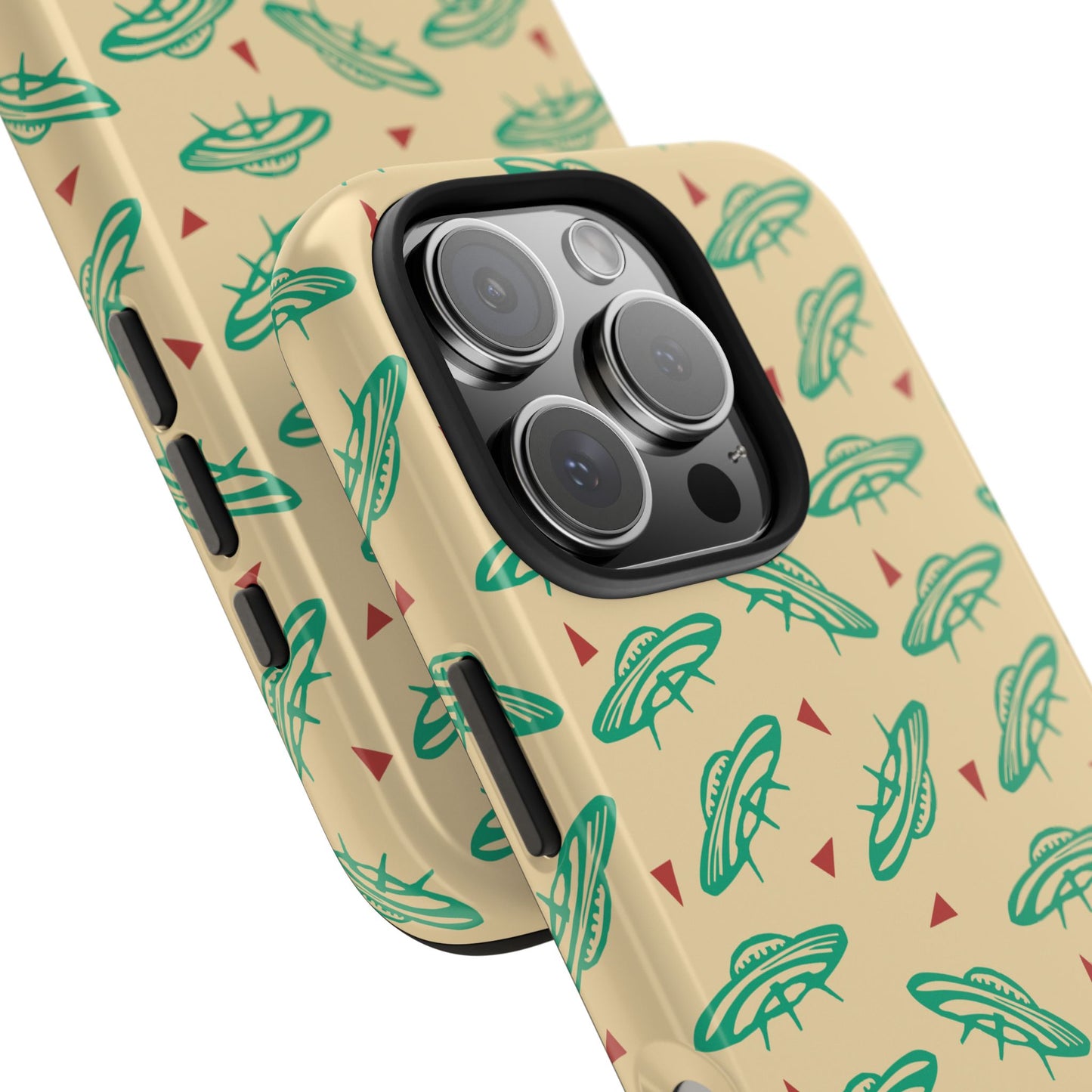 Retro Colored Geometric UFO Tough Phone Case - Desert Western UFO Accessories