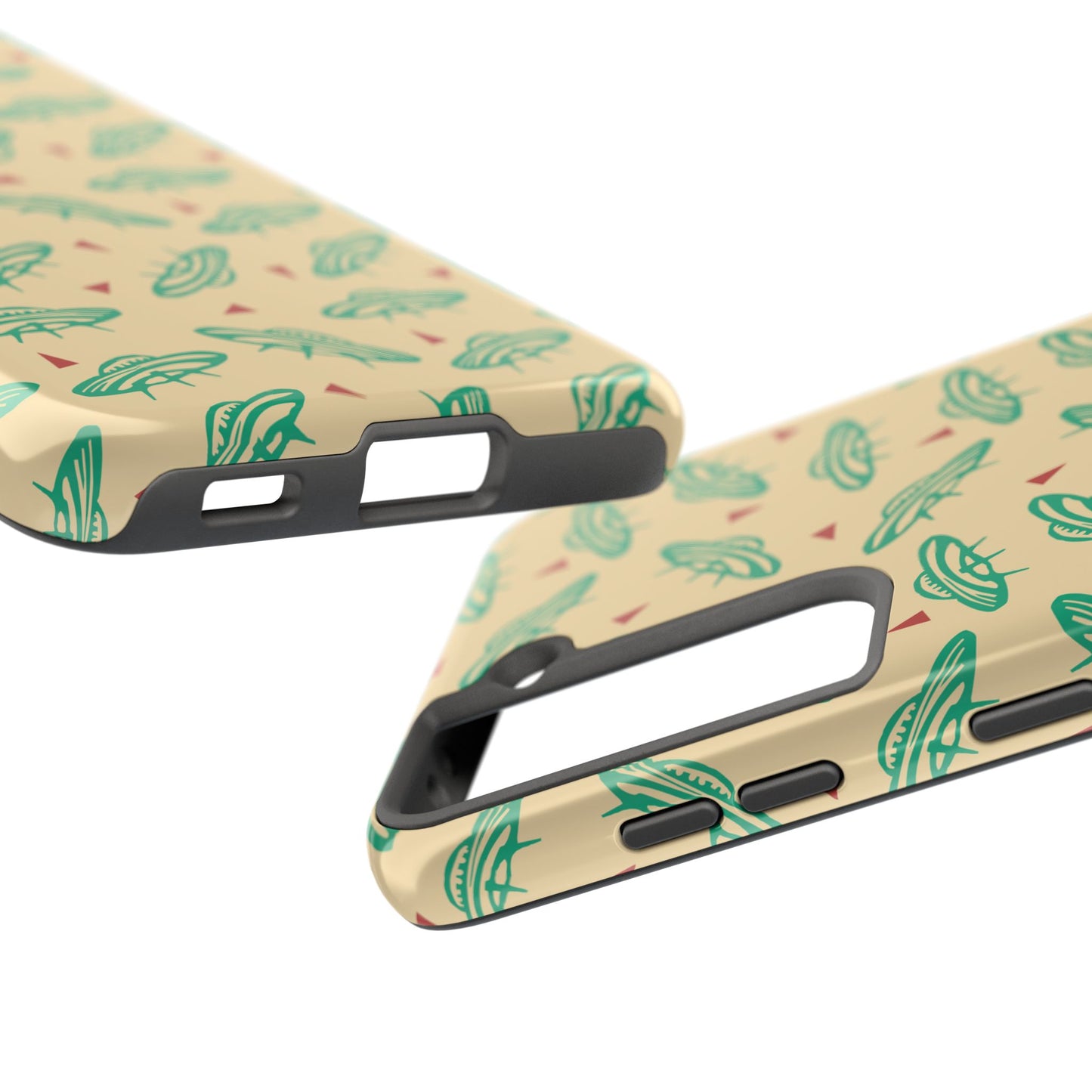 Retro Colored Geometric UFO Tough Phone Case - Desert Western UFO Accessories