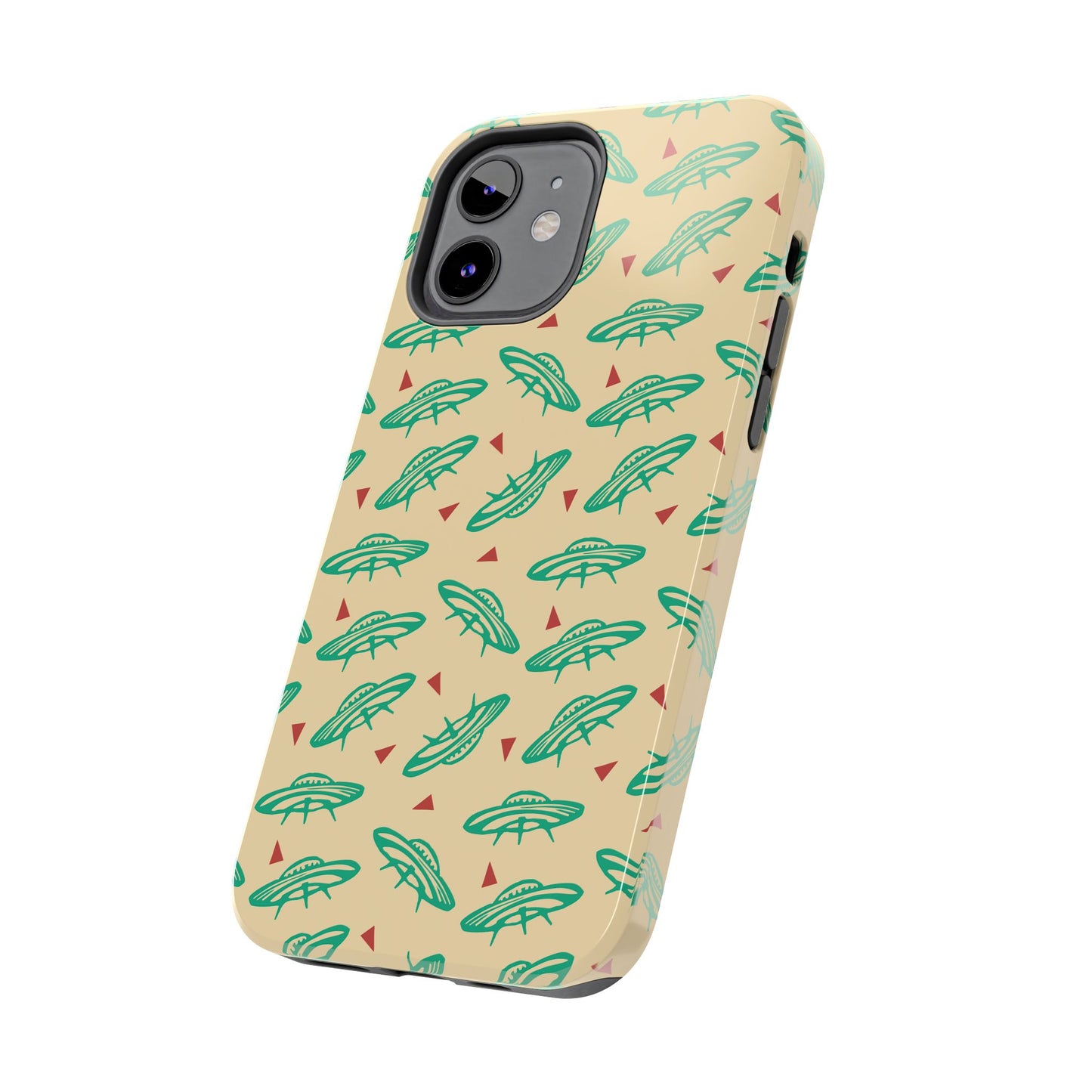 Retro Colored Geometric UFO Tough Phone Case - Desert Western UFO Accessories