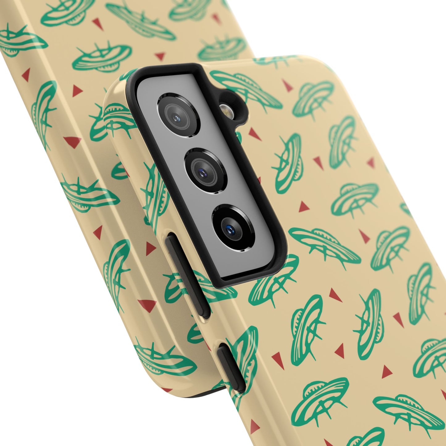 Retro Colored Geometric UFO Tough Phone Case - Desert Western UFO Accessories