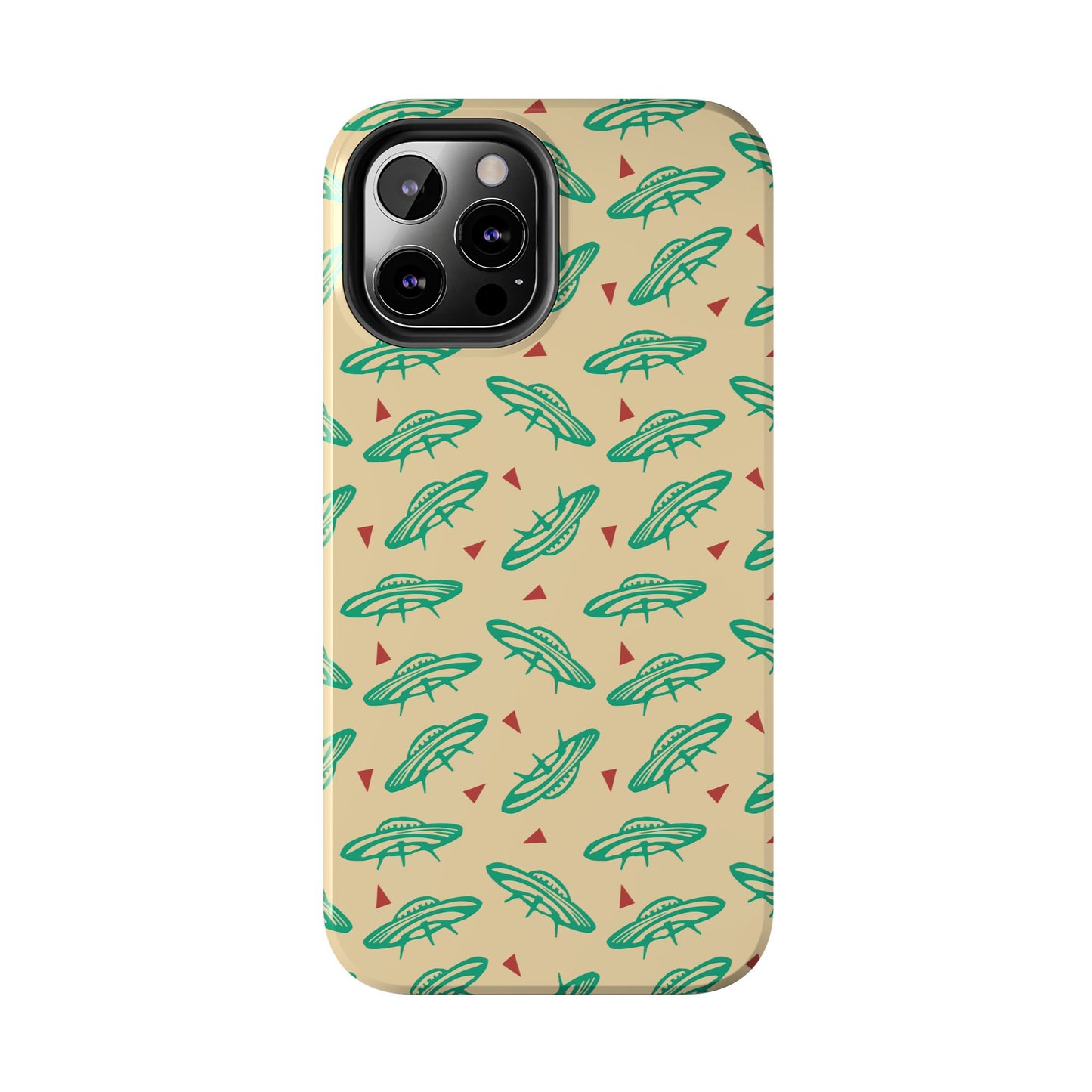 Retro Colored Geometric UFO Tough Phone Case - Desert Western UFO Accessories