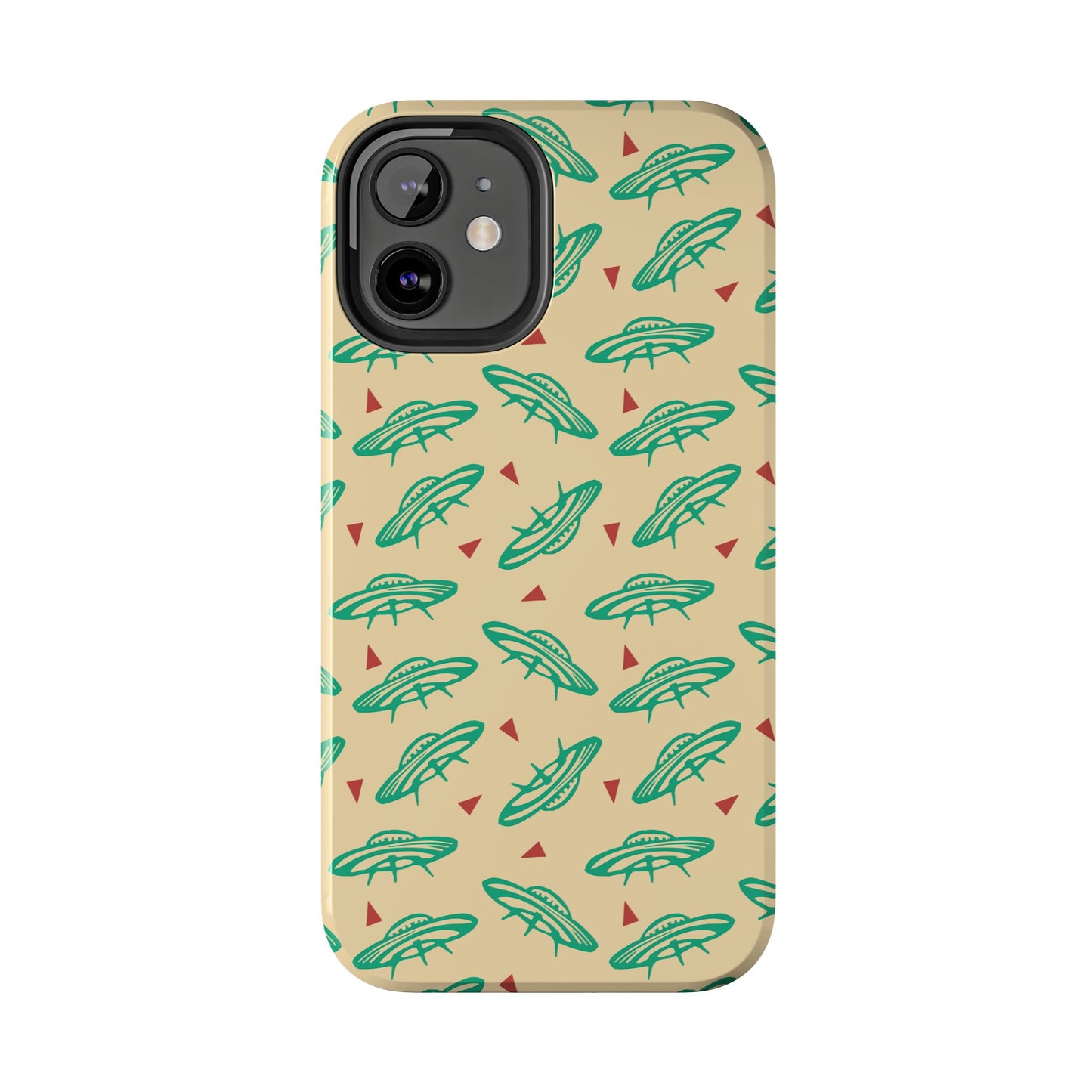 Retro Colored Geometric UFO Tough Phone Case - Desert Western UFO Accessories