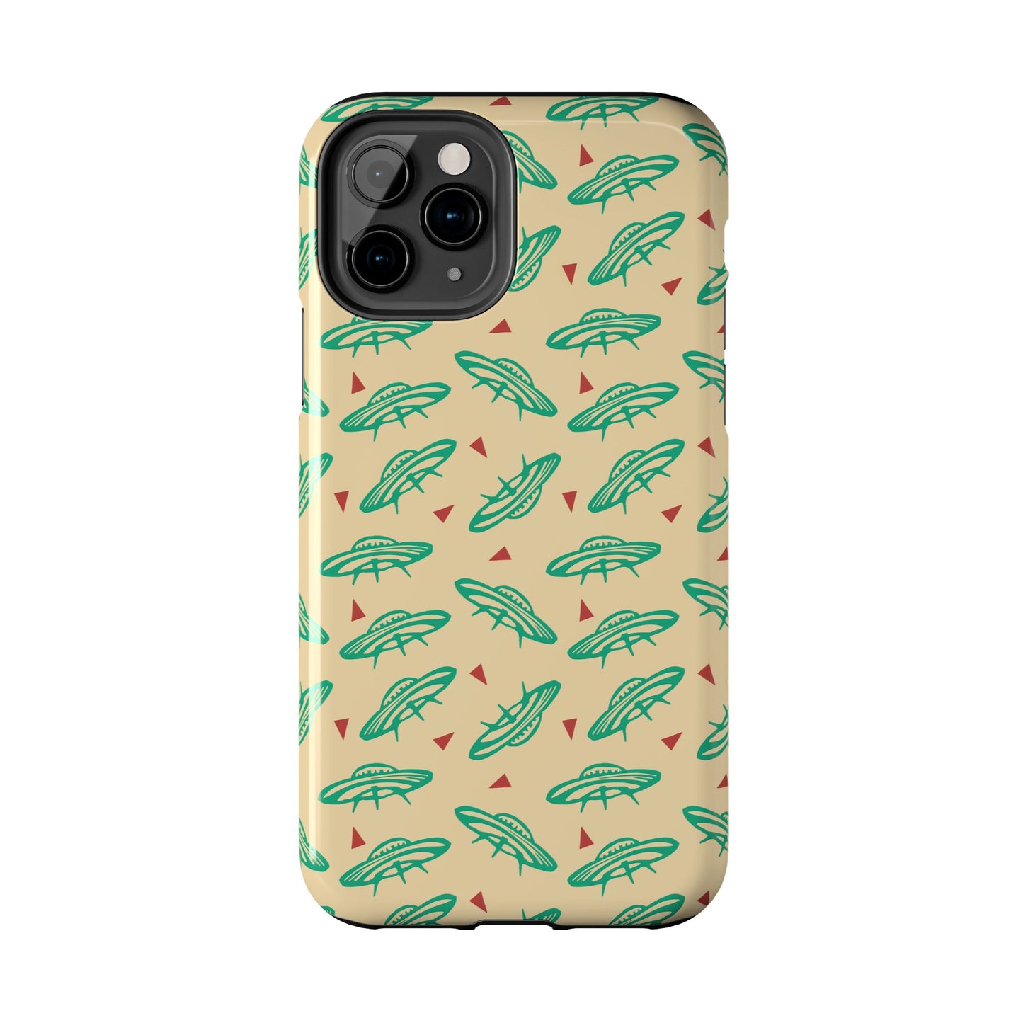 Retro Colored Geometric UFO Tough Phone Case - Desert Western UFO Accessories