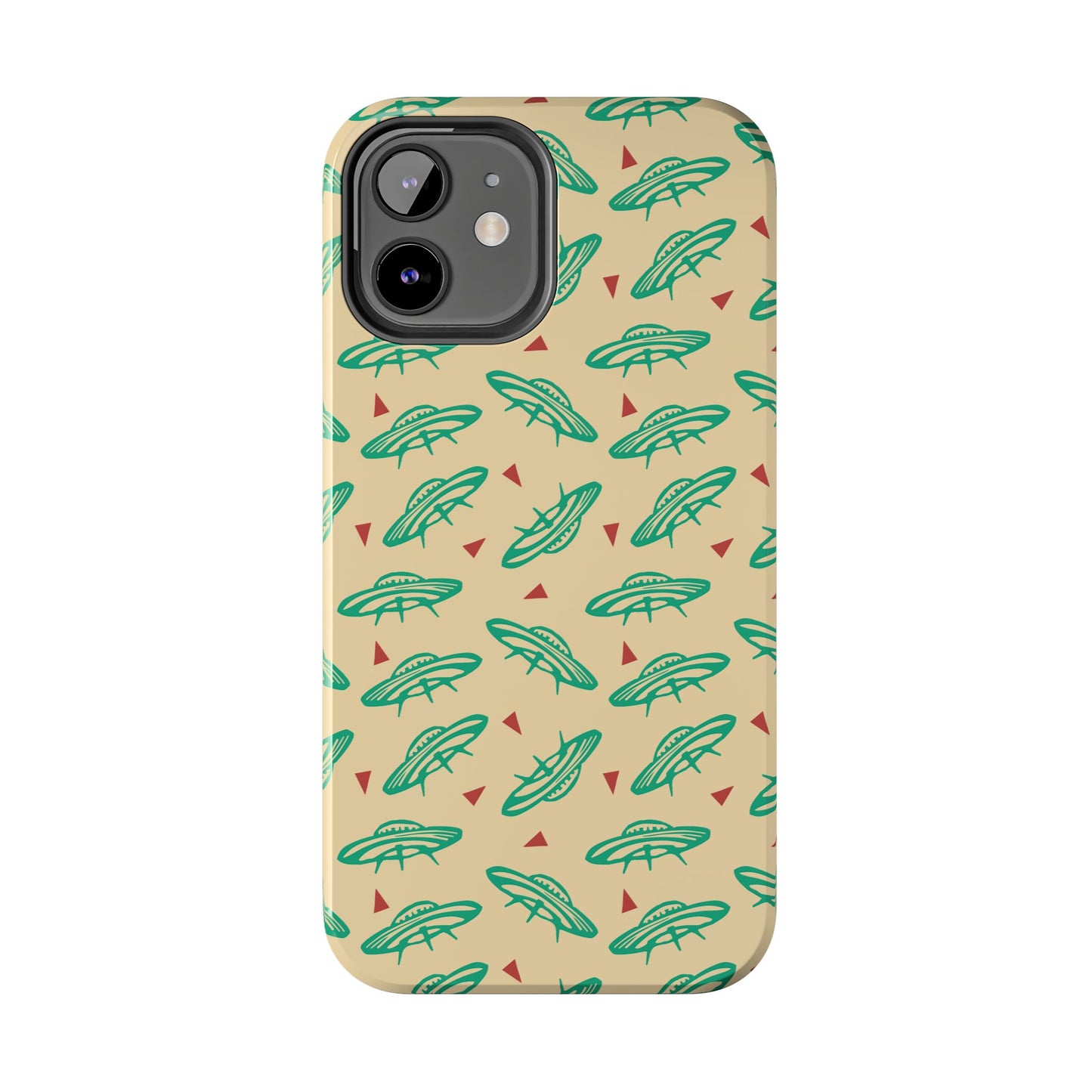 Retro Colored Geometric UFO Tough Phone Case - Desert Western UFO Accessories