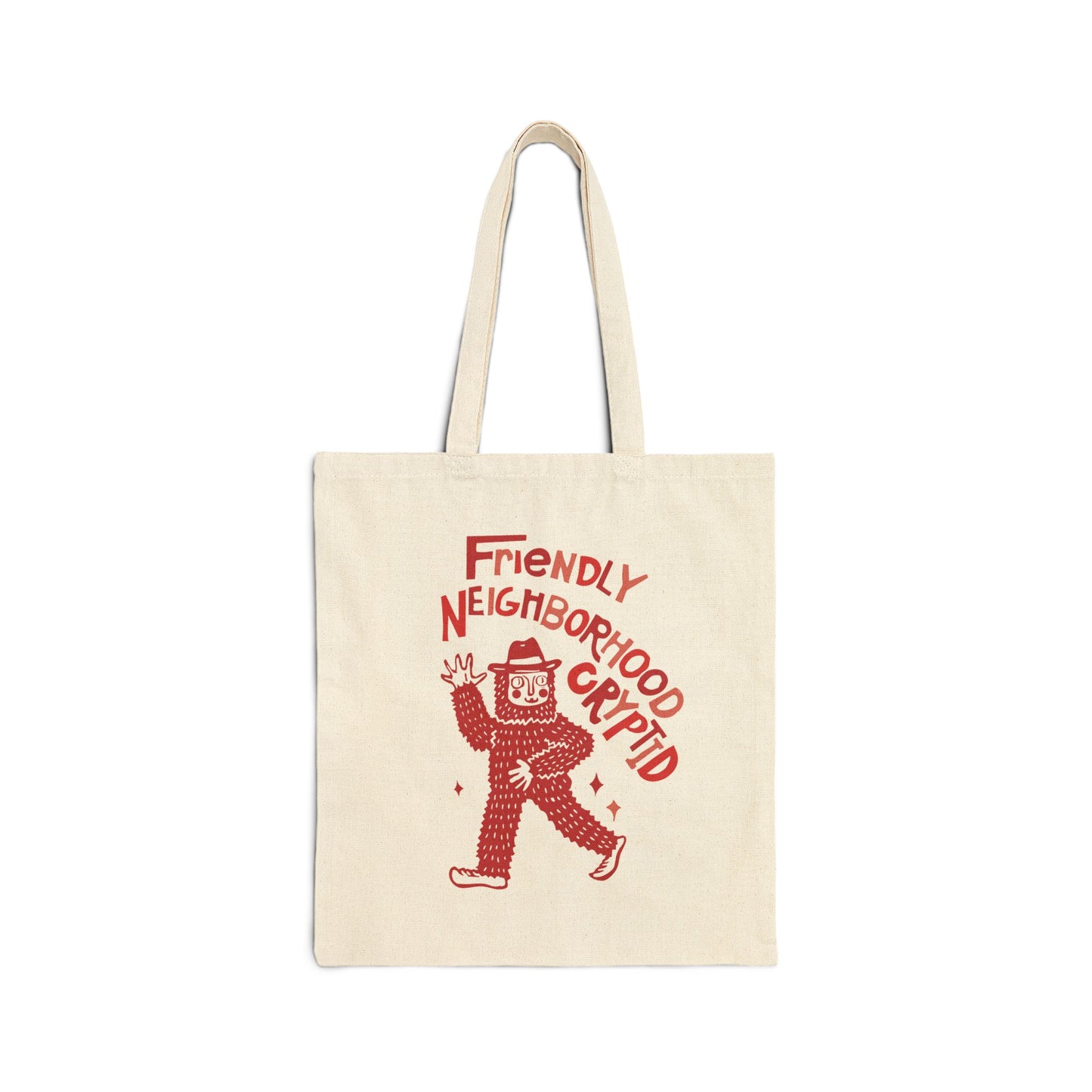 Bigfoot Tote Bag- Sasquatch Bag - Cowboy Cryptid Rodeo Tote