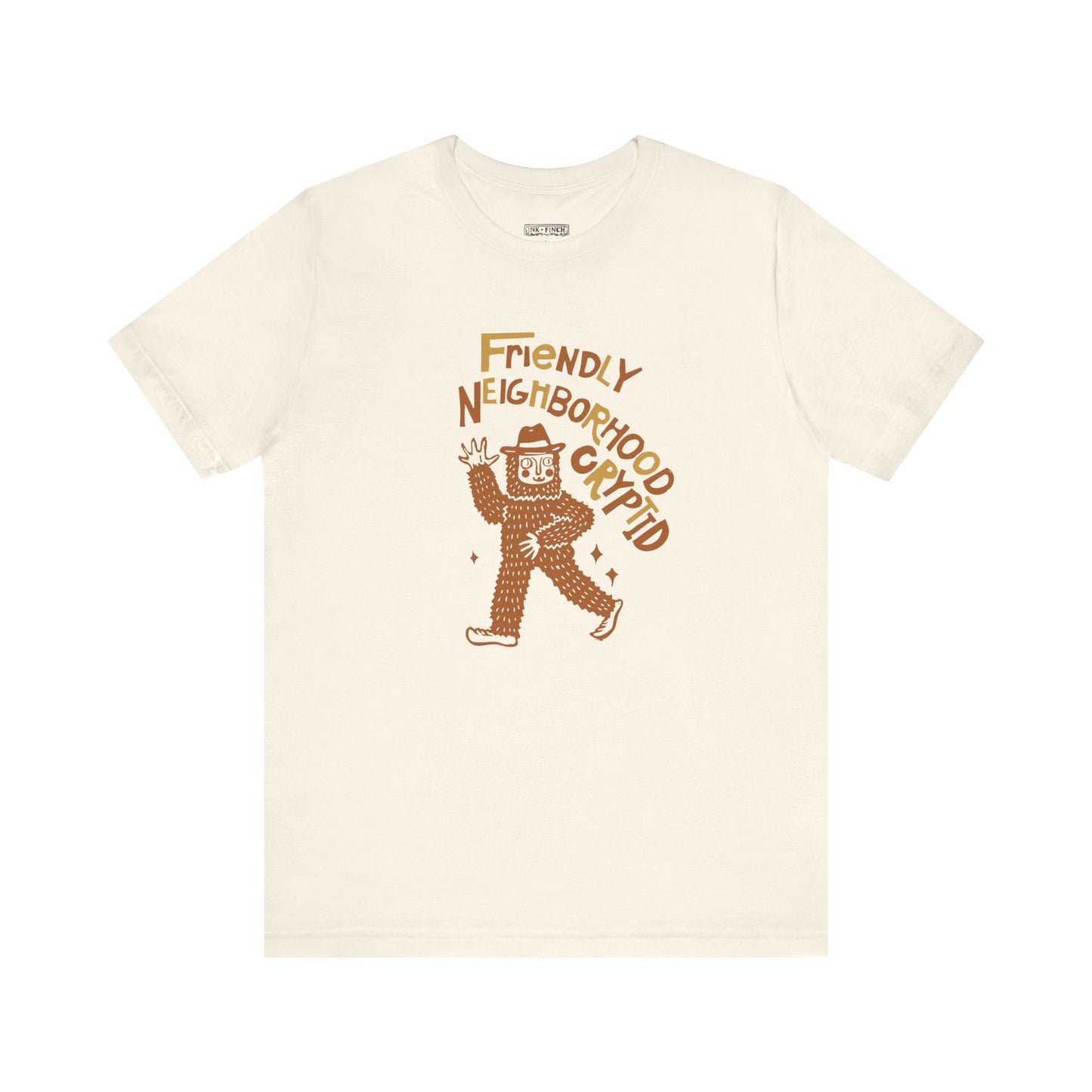 Cryptid T-Shirt - Bigfoot Sasquatch Graphic Tee for Fall Spooky Season