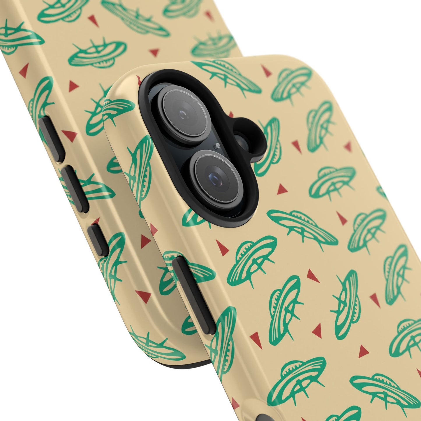 Retro Colored Geometric UFO Tough Phone Case - Desert Western UFO Accessories