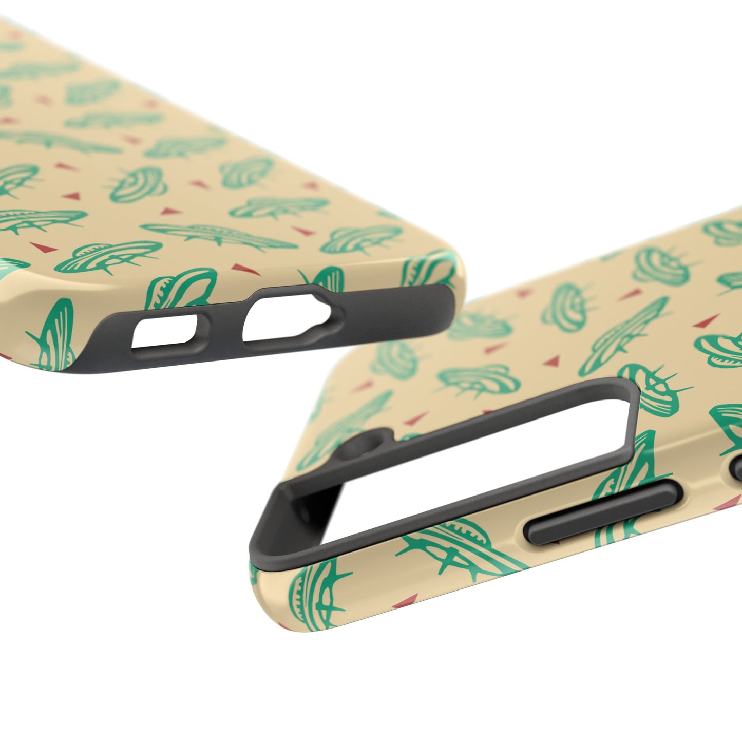 Retro Colored Geometric UFO Tough Phone Case - Desert Western UFO Accessories