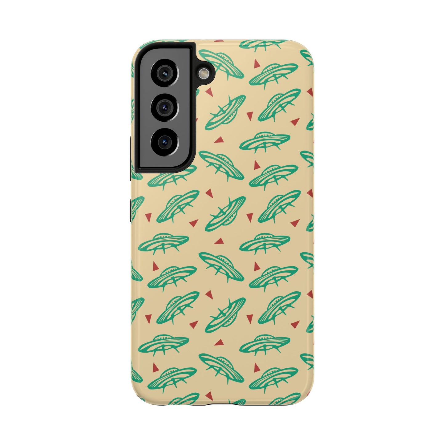 Retro Colored Geometric UFO Tough Phone Case - Desert Western UFO Accessories