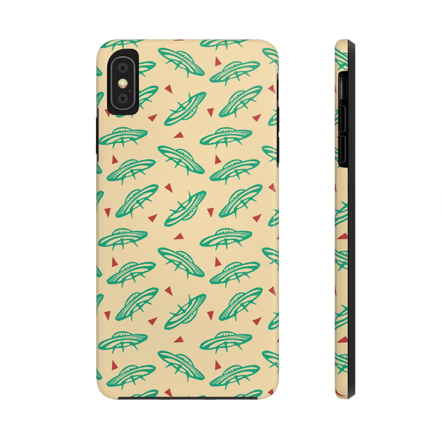 Retro Colored Geometric UFO Tough Phone Case - Desert Western UFO Accessories