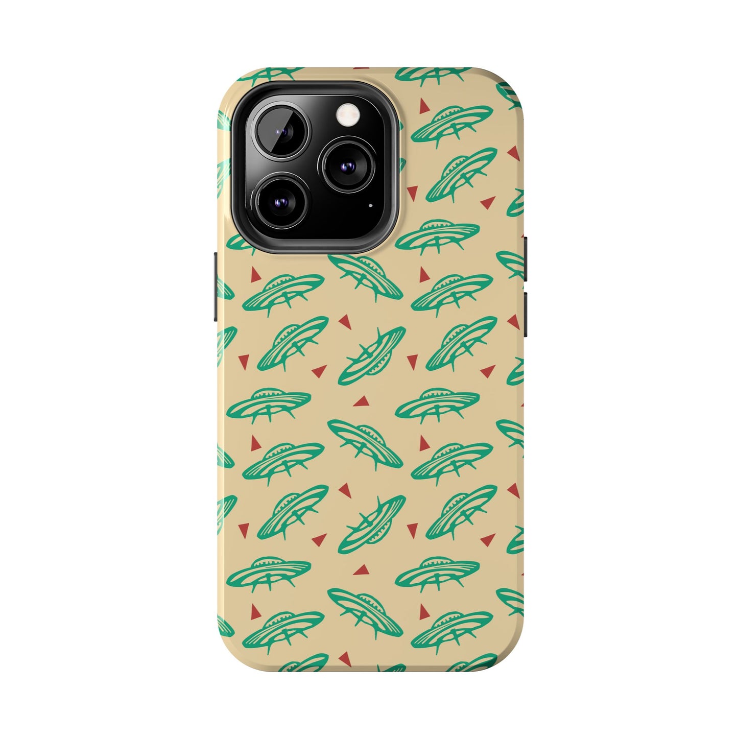 Retro Colored Geometric UFO Tough Phone Case - Desert Western UFO Accessories