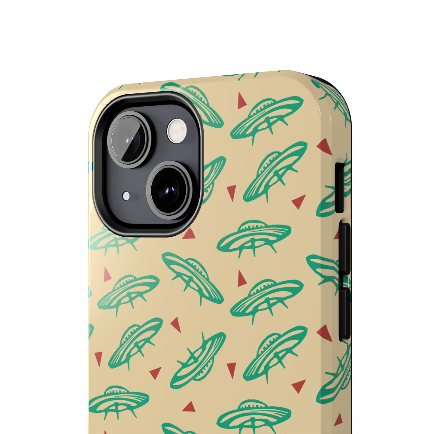 Retro Colored Geometric UFO Tough Phone Case - Desert Western UFO Accessories
