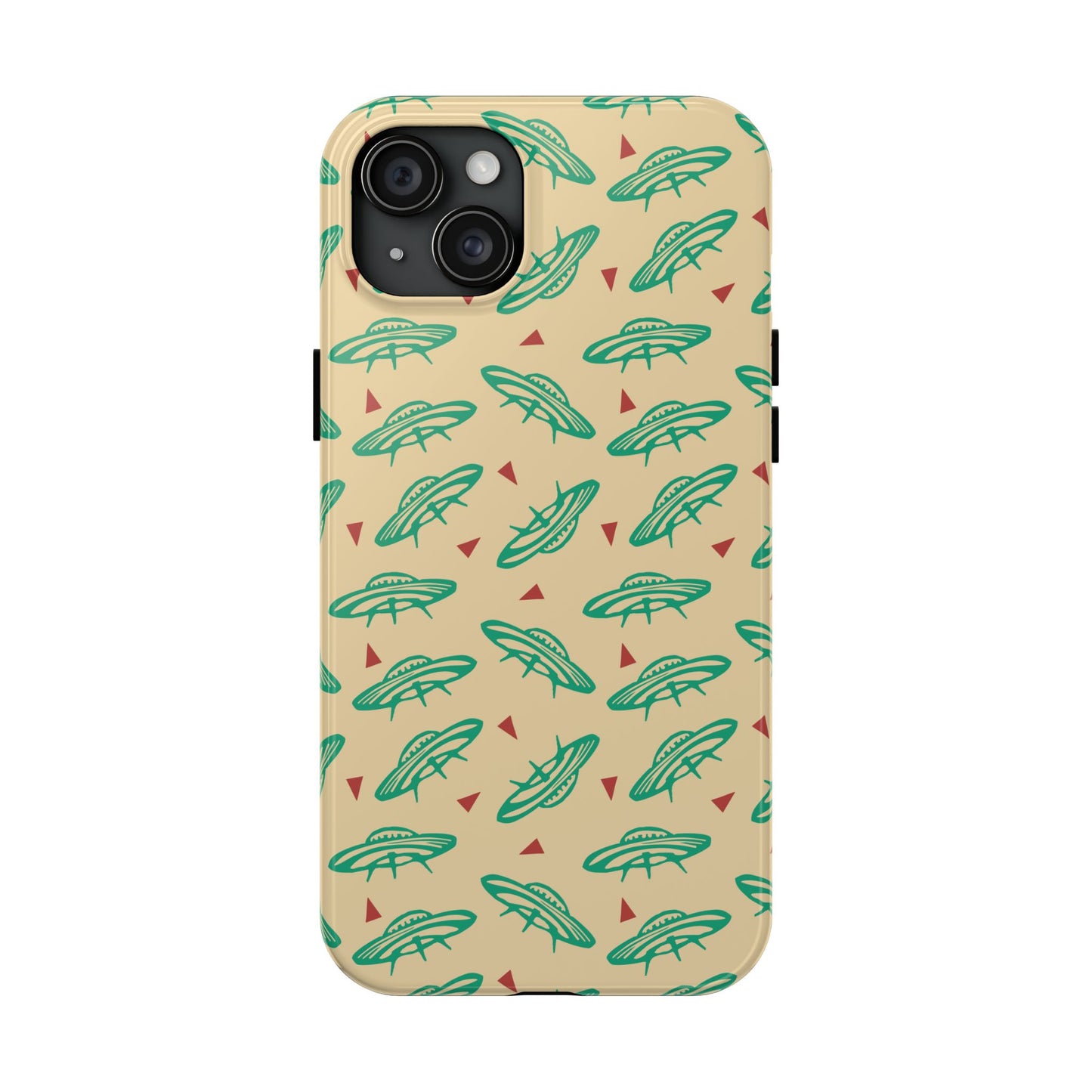 Retro Colored Geometric UFO Tough Phone Case - Desert Western UFO Accessories