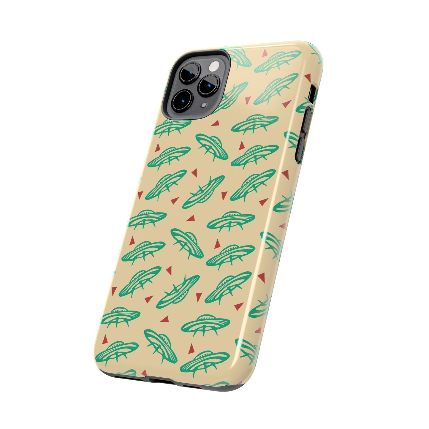 Retro Colored Geometric UFO Tough Phone Case - Desert Western UFO Accessories