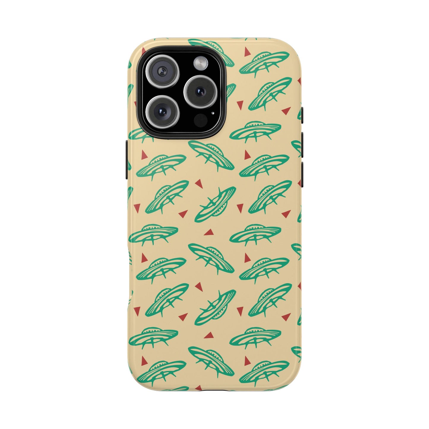 Retro Colored Geometric UFO Tough Phone Case - Desert Western UFO Accessories