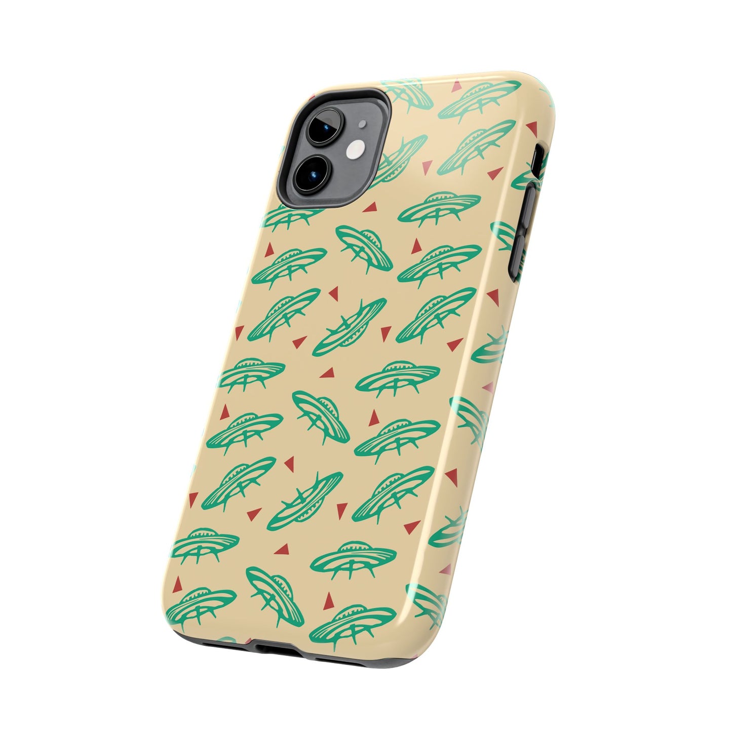 Retro Colored Geometric UFO Tough Phone Case - Desert Western UFO Accessories
