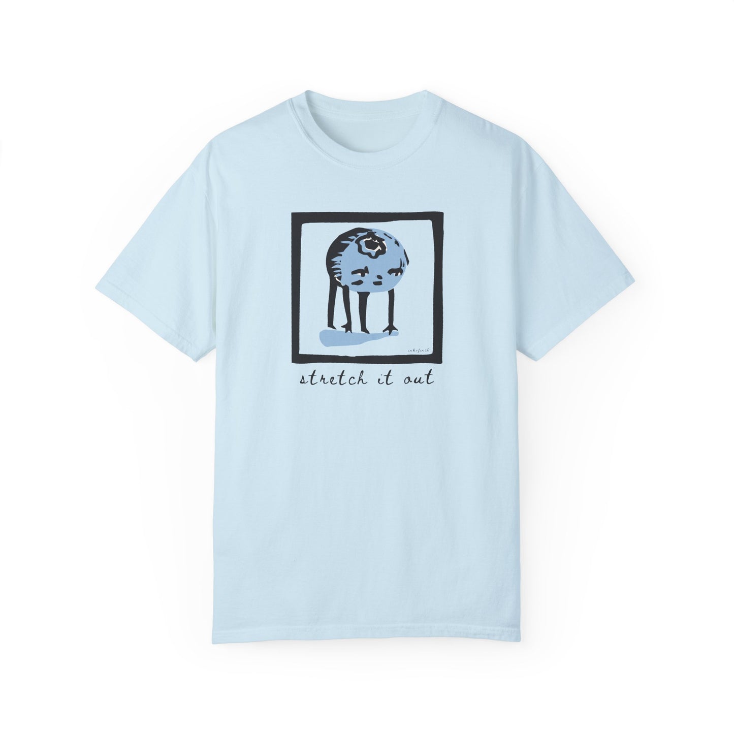Cute Blueberry Graphic T-Shirt - Funny Yoga Tshirt
