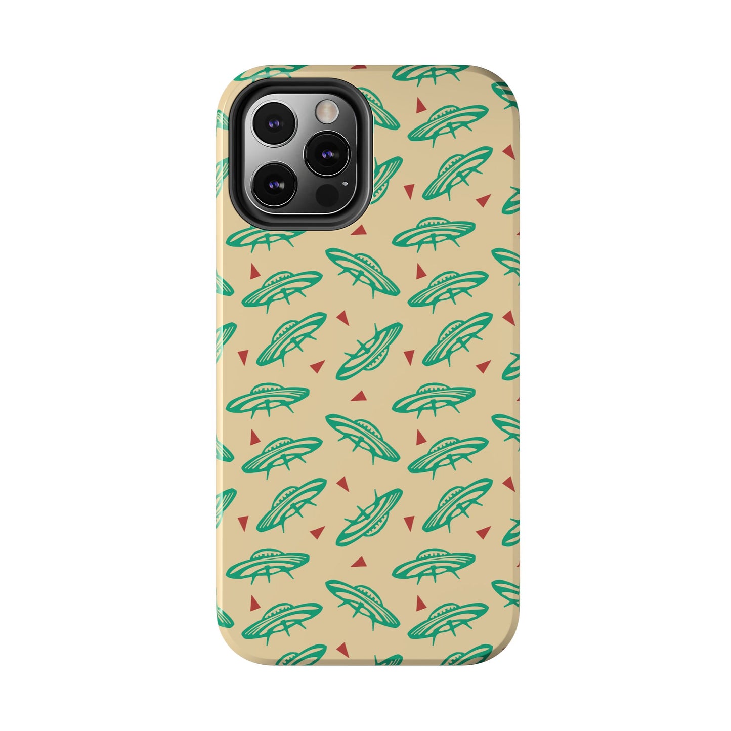 Retro Colored Geometric UFO Tough Phone Case - Desert Western UFO Accessories