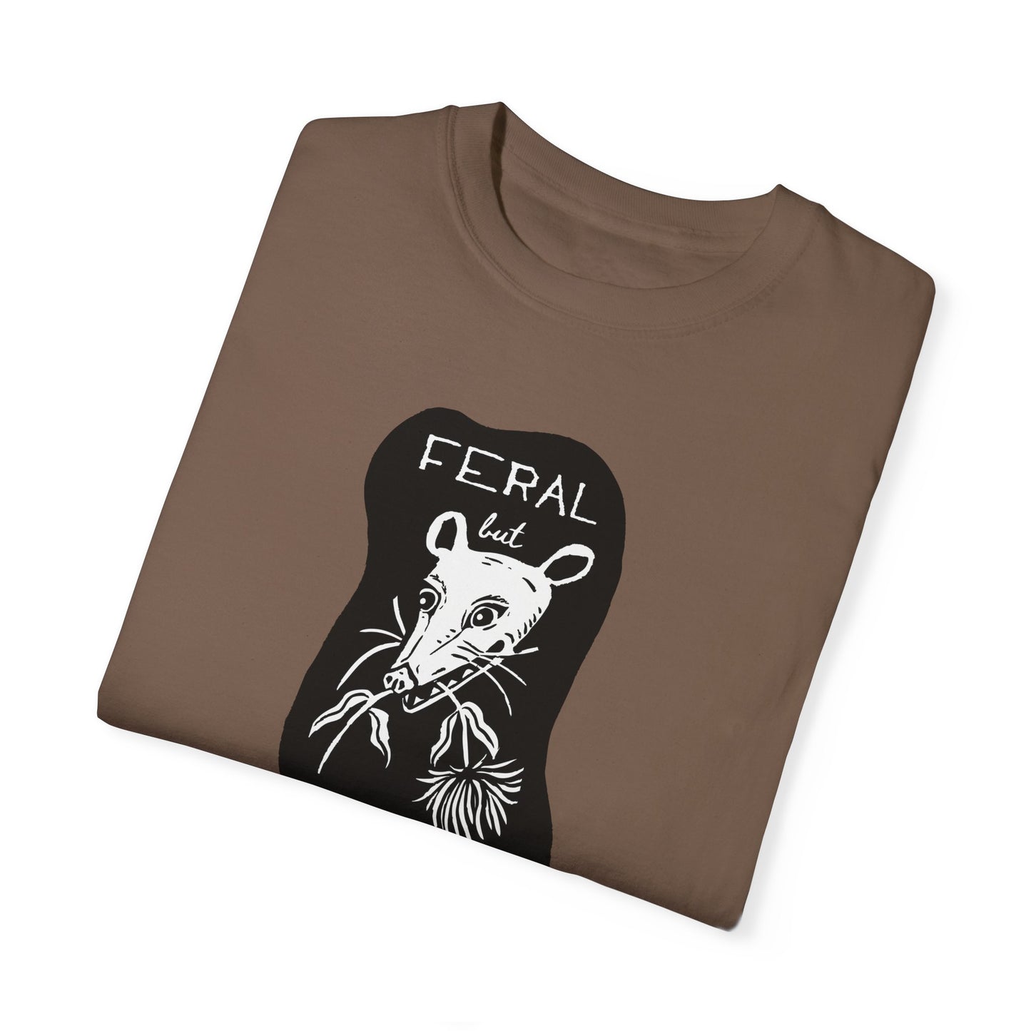 Feral but Friendly Unisex Jersey Tee - Funny Opossum Graphic T-Shirt for Feral Girl Summer