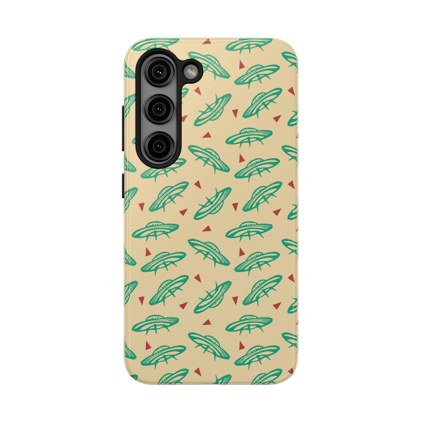 Retro Colored Geometric UFO Tough Phone Case - Desert Western UFO Accessories