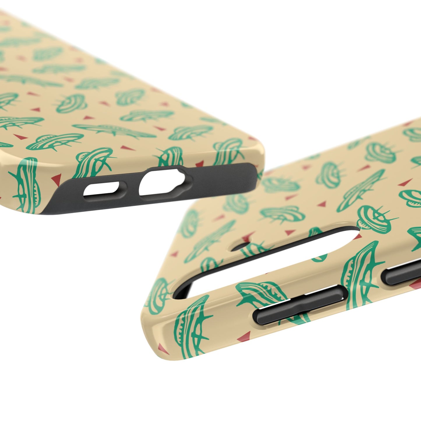 Retro Colored Geometric UFO Tough Phone Case - Desert Western UFO Accessories
