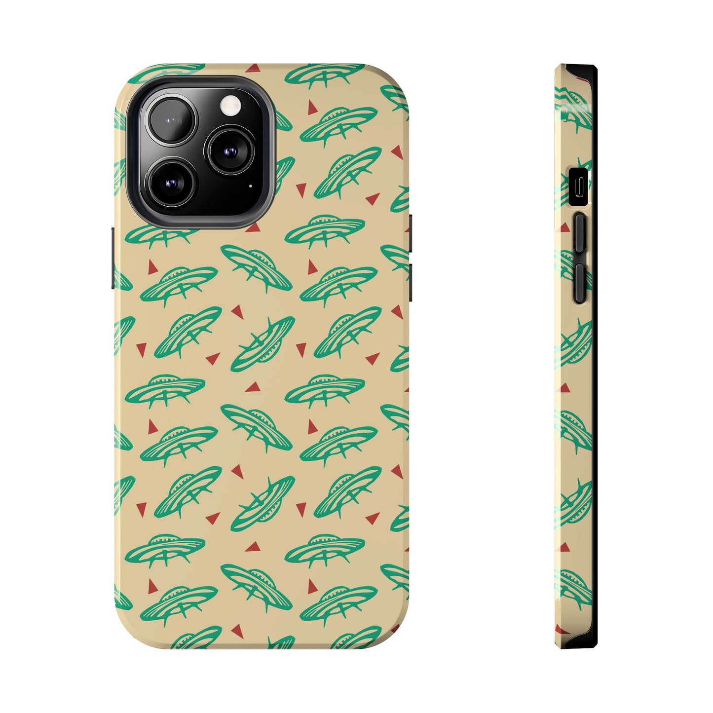 Retro Colored Geometric UFO Tough Phone Case - Desert Western UFO Accessories