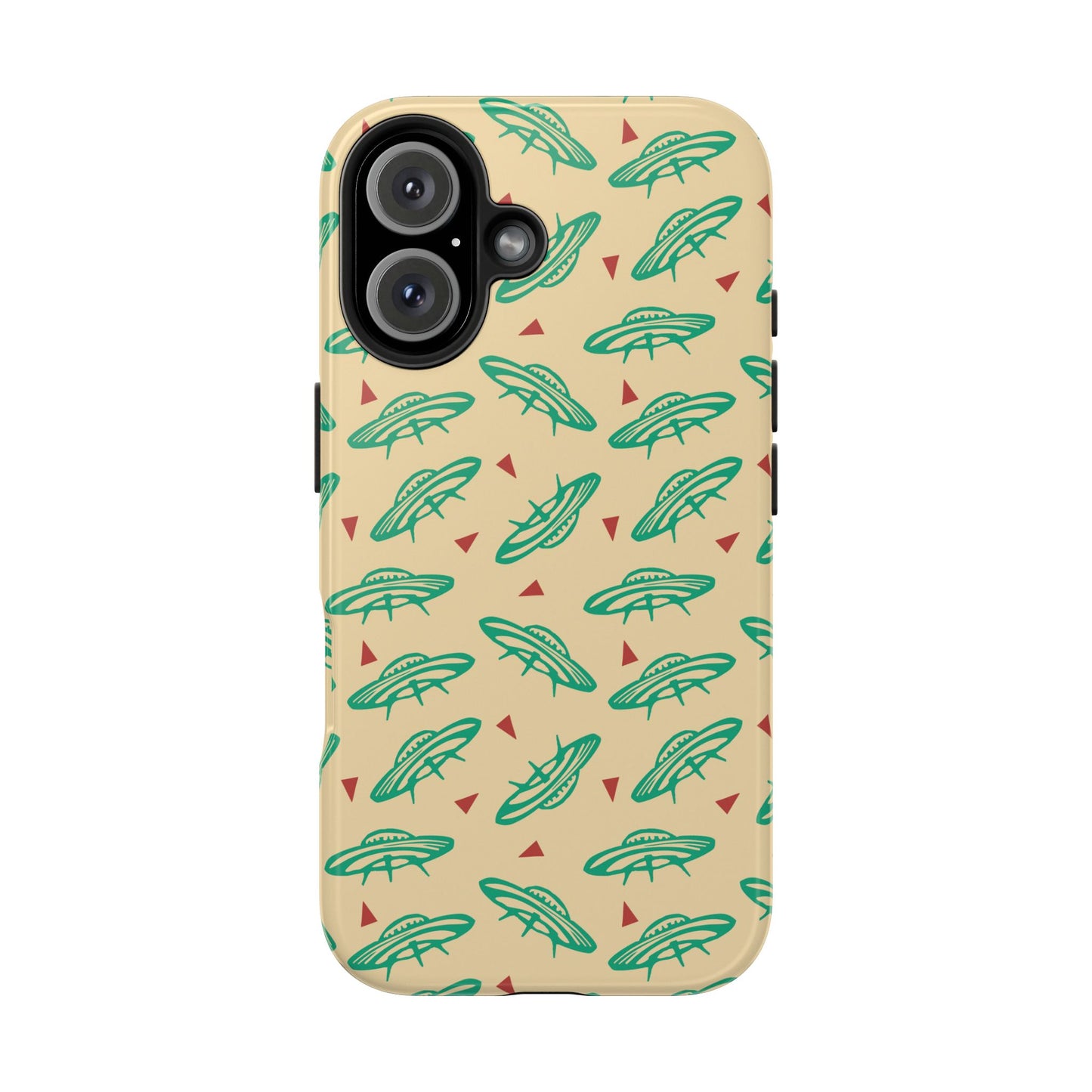 Retro Colored Geometric UFO Tough Phone Case - Desert Western UFO Accessories