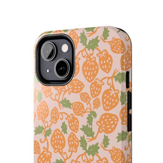 Cute Strawberry Aesthetic Summer Pattern Phone Case - Funny Strawberry Pattern Phone Cases