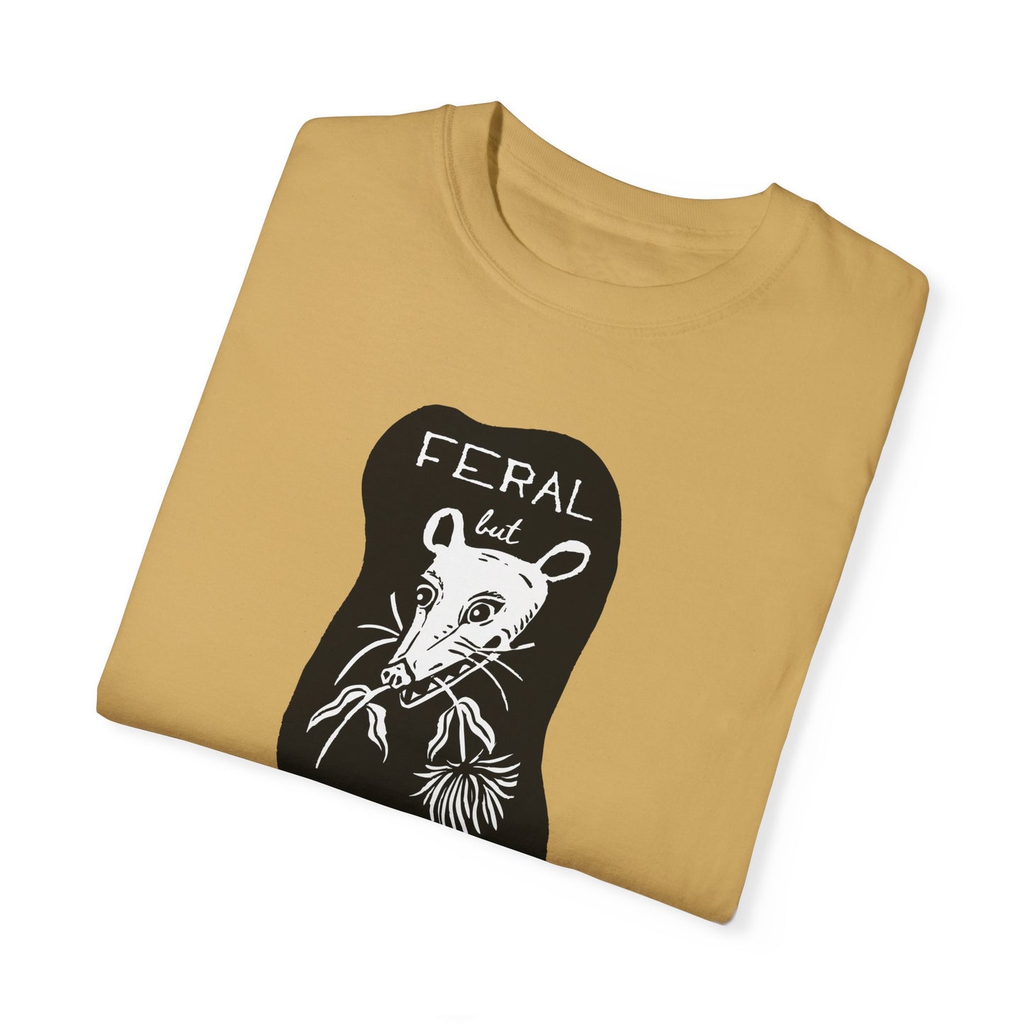 Feral but Friendly Unisex Jersey Tee - Funny Opossum Graphic T-Shirt for Feral Girl Summer