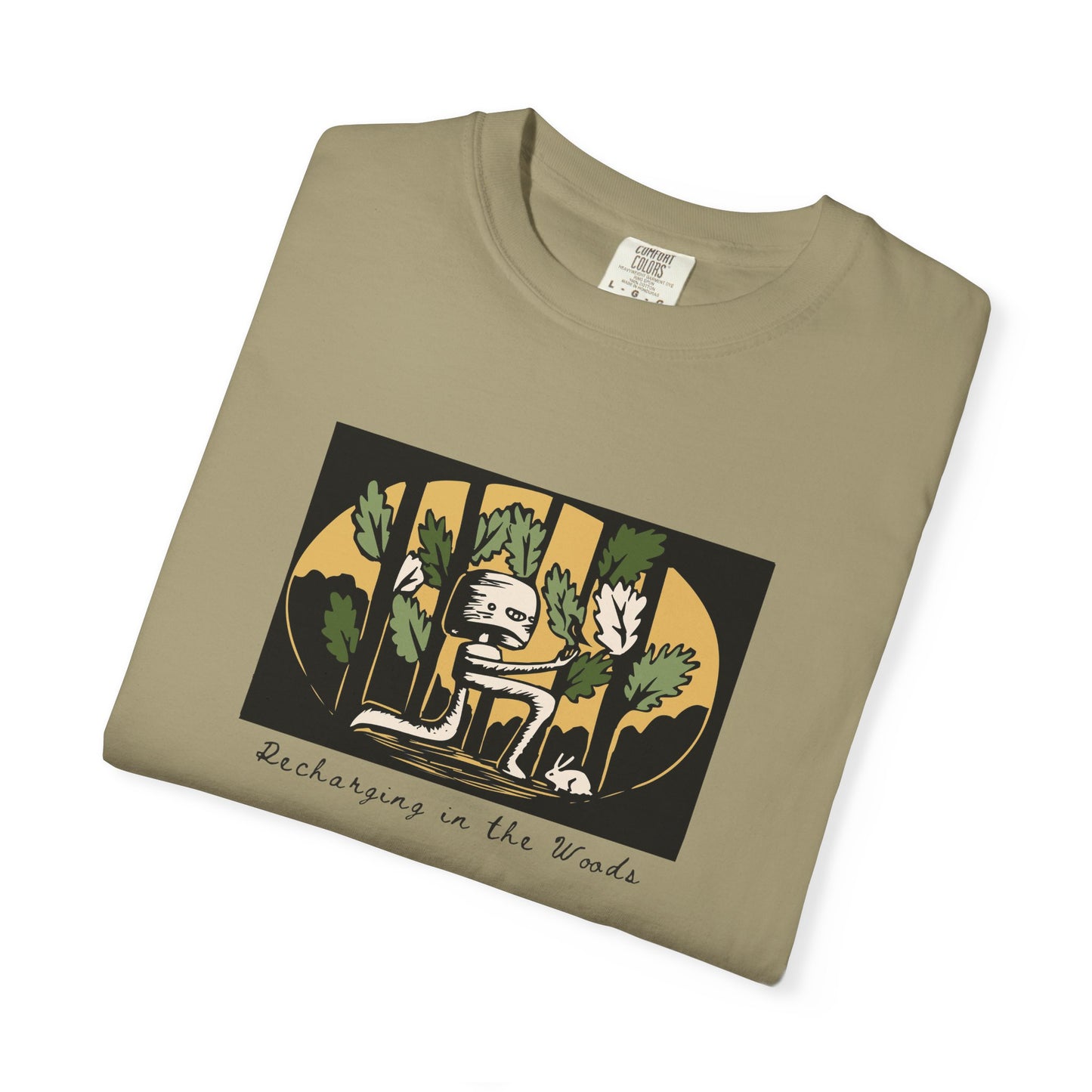 Cute Nature Robot Unisex Jersey Tee - Whimsical Fantasy Forestcore Graphic T-Shirt for Summer