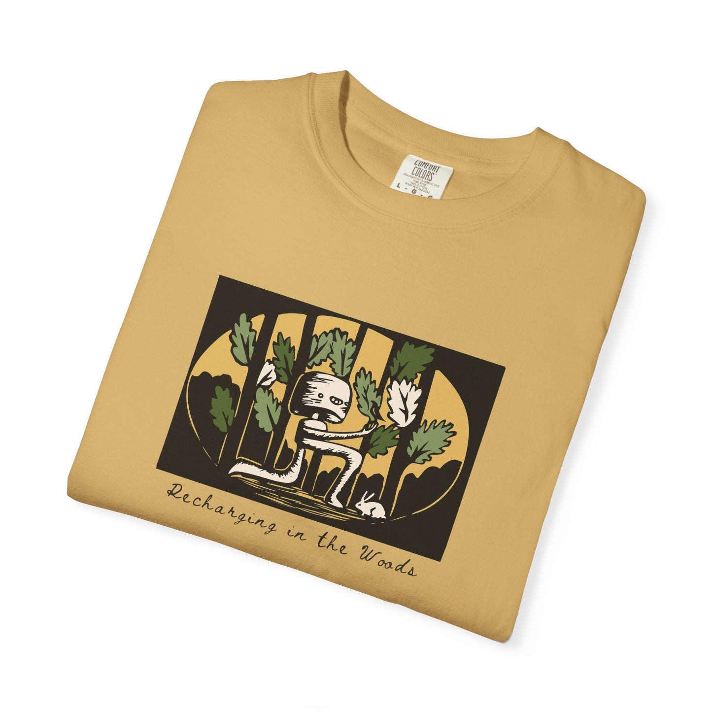 Cute Nature Robot Unisex Jersey Tee - Whimsical Fantasy Forestcore Graphic T-Shirt for Summer
