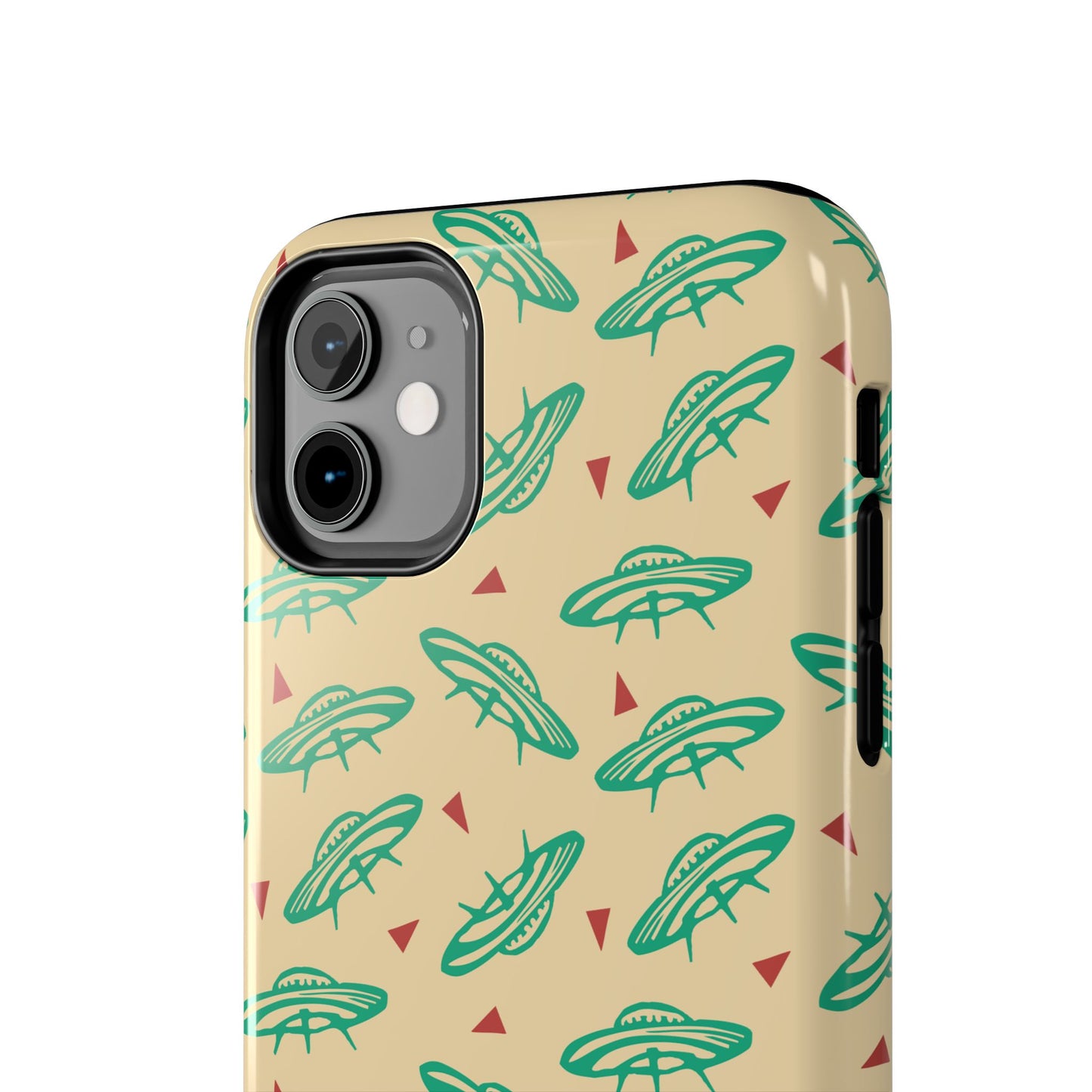 Retro Colored Geometric UFO Tough Phone Case - Desert Western UFO Accessories
