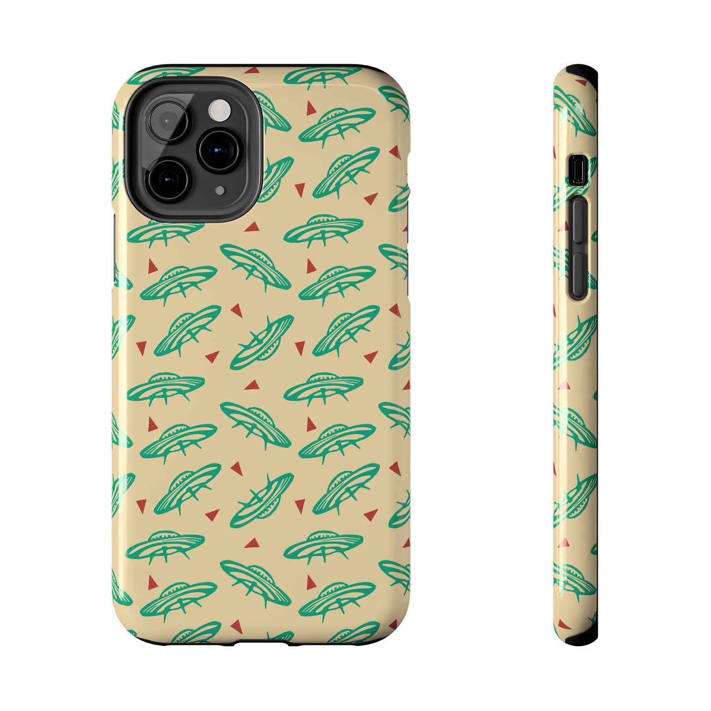 Retro Colored Geometric UFO Tough Phone Case - Desert Western UFO Accessories