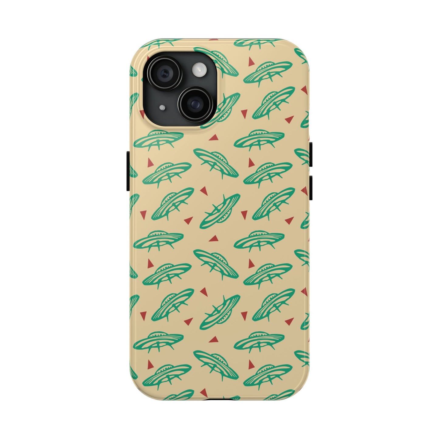 Retro Colored Geometric UFO Tough Phone Case - Desert Western UFO Accessories