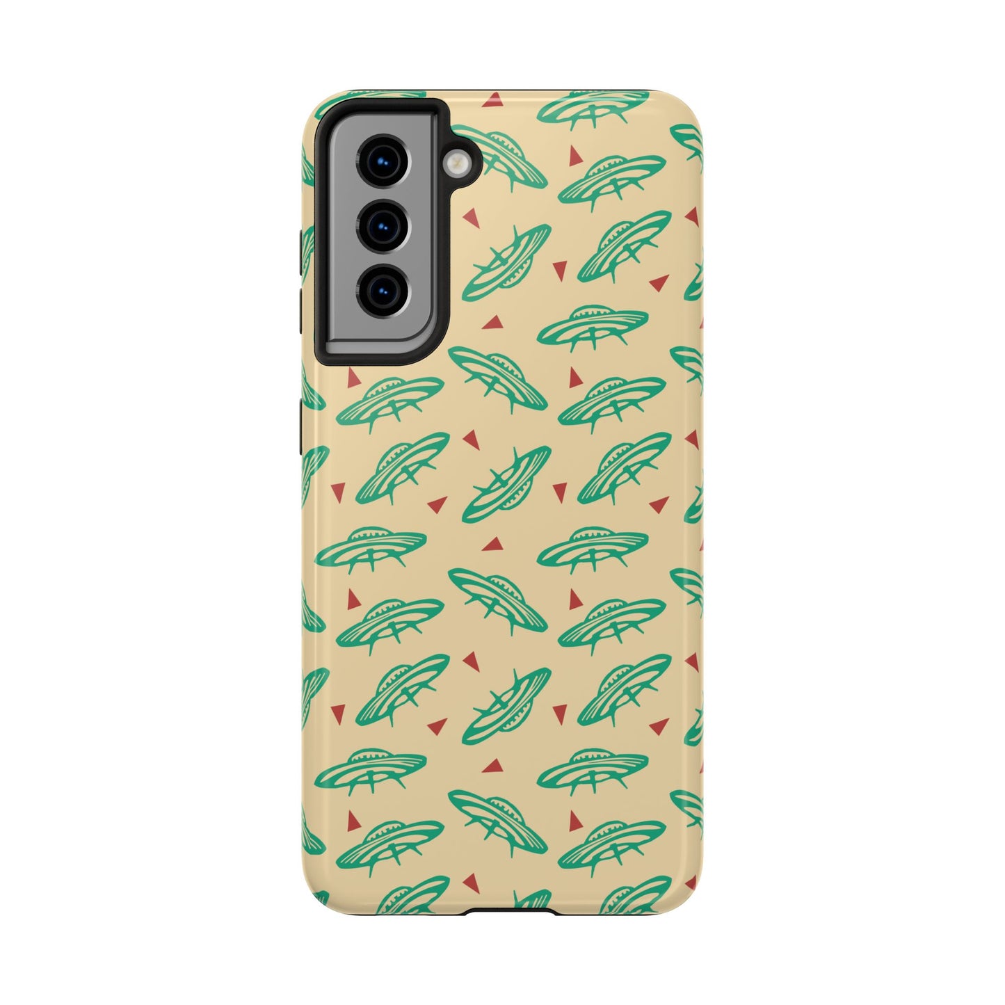 Retro Colored Geometric UFO Tough Phone Case - Desert Western UFO Accessories