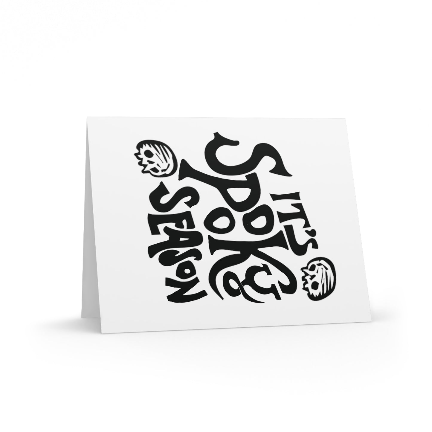 Spooky Season Greeting Cards, Halloween Cards, Fall Decor, Unique Card Set, Seasonal Greetings, Skull Design