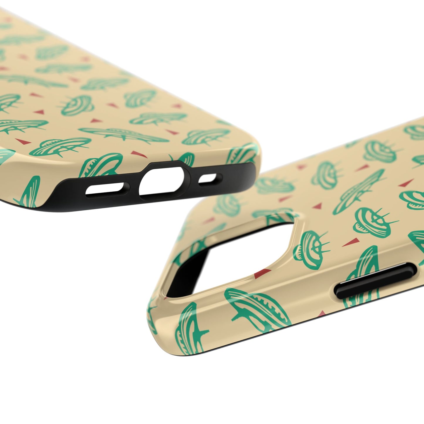 Retro Colored Geometric UFO Tough Phone Case - Desert Western UFO Accessories