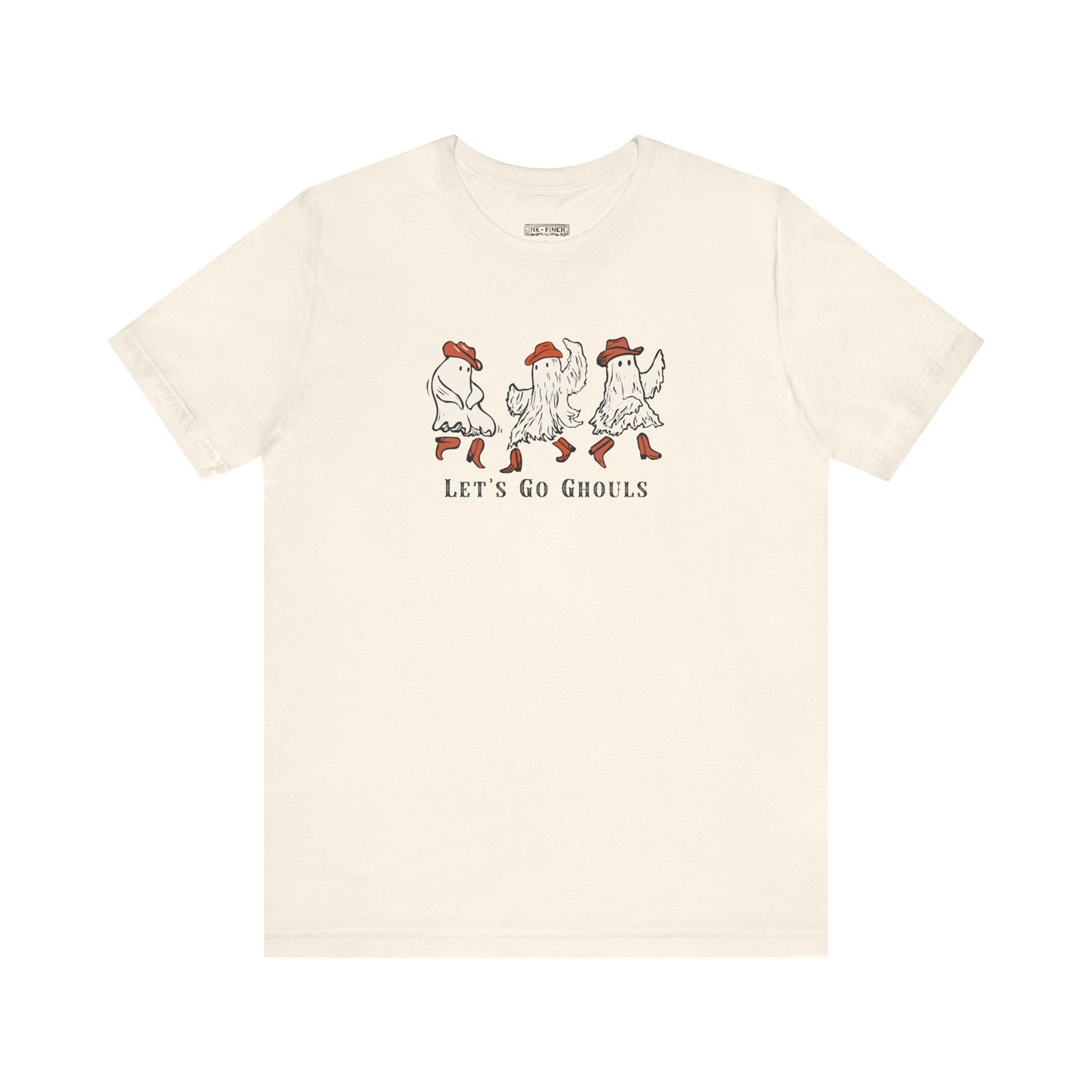 Spooky Fun Let's Go Ghouls Ghost Tee - Halloween Shirt, Casual Wear, Cute Ghost Design, Trick or Treat, Ghouls Tee