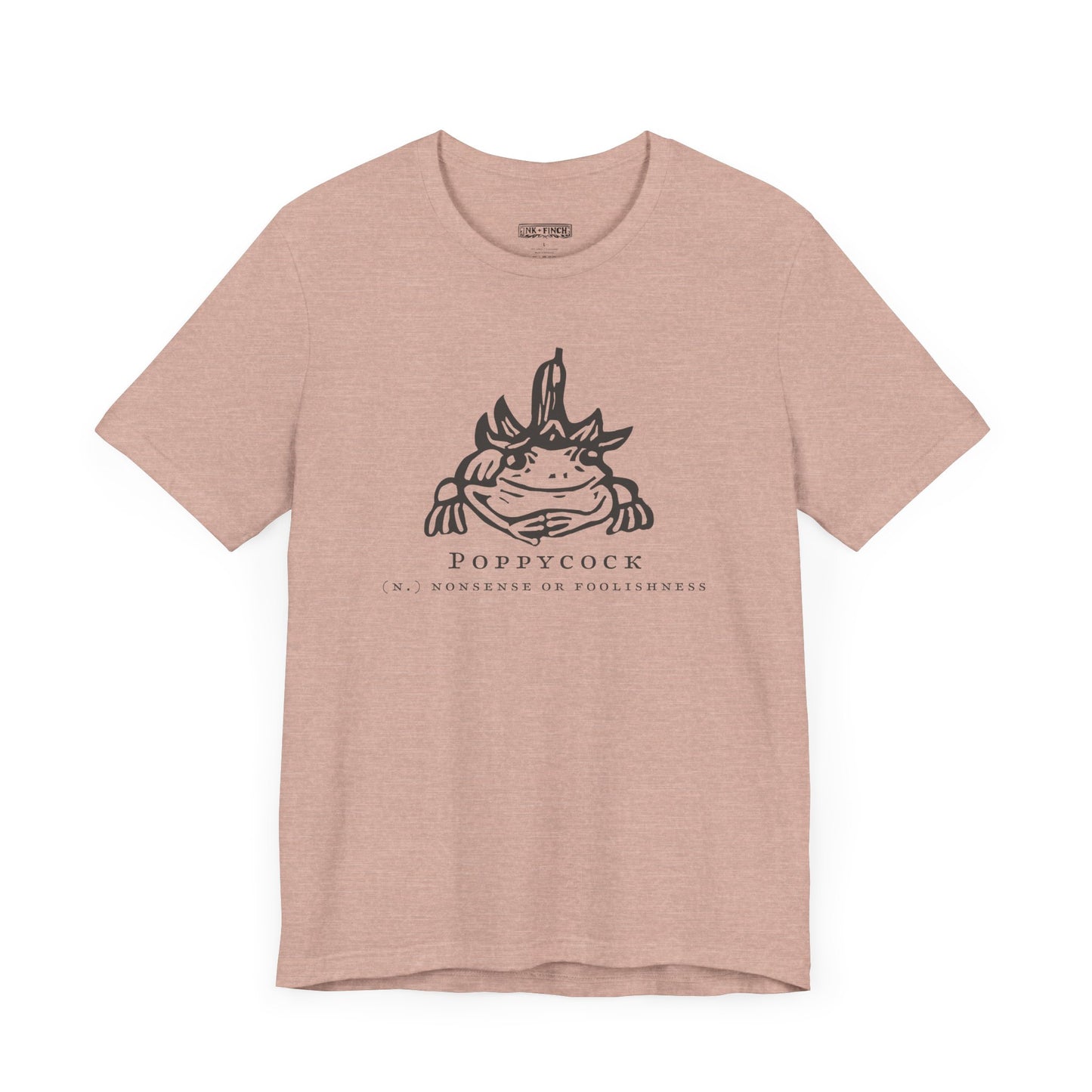 Funny Poppycock Frog Tee, Unisex T-Shirt for Nature Lovers, Casual Wear, Gift for Friends, Frog Lovers, Unique Humor Shirt