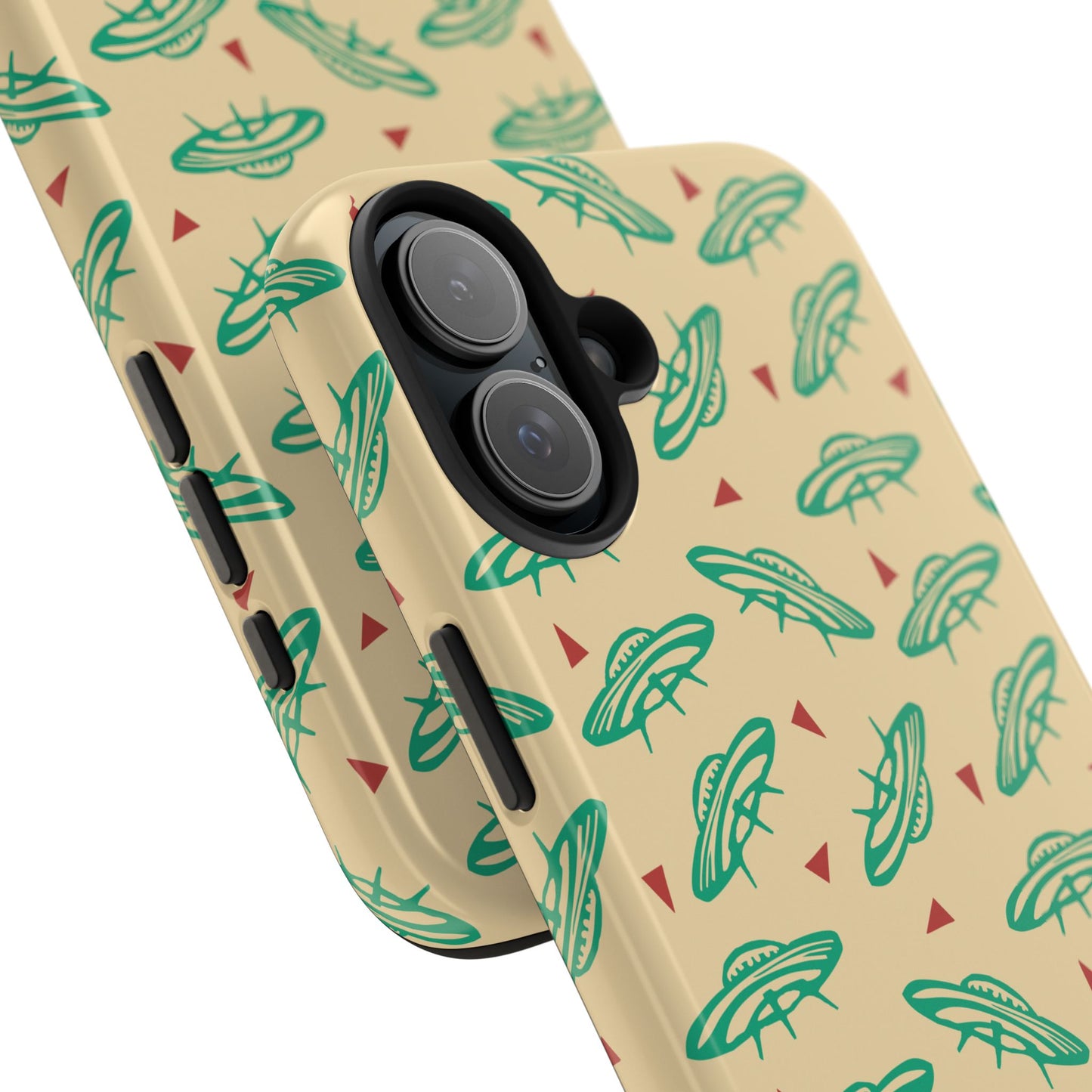 Retro Colored Geometric UFO Tough Phone Case - Desert Western UFO Accessories