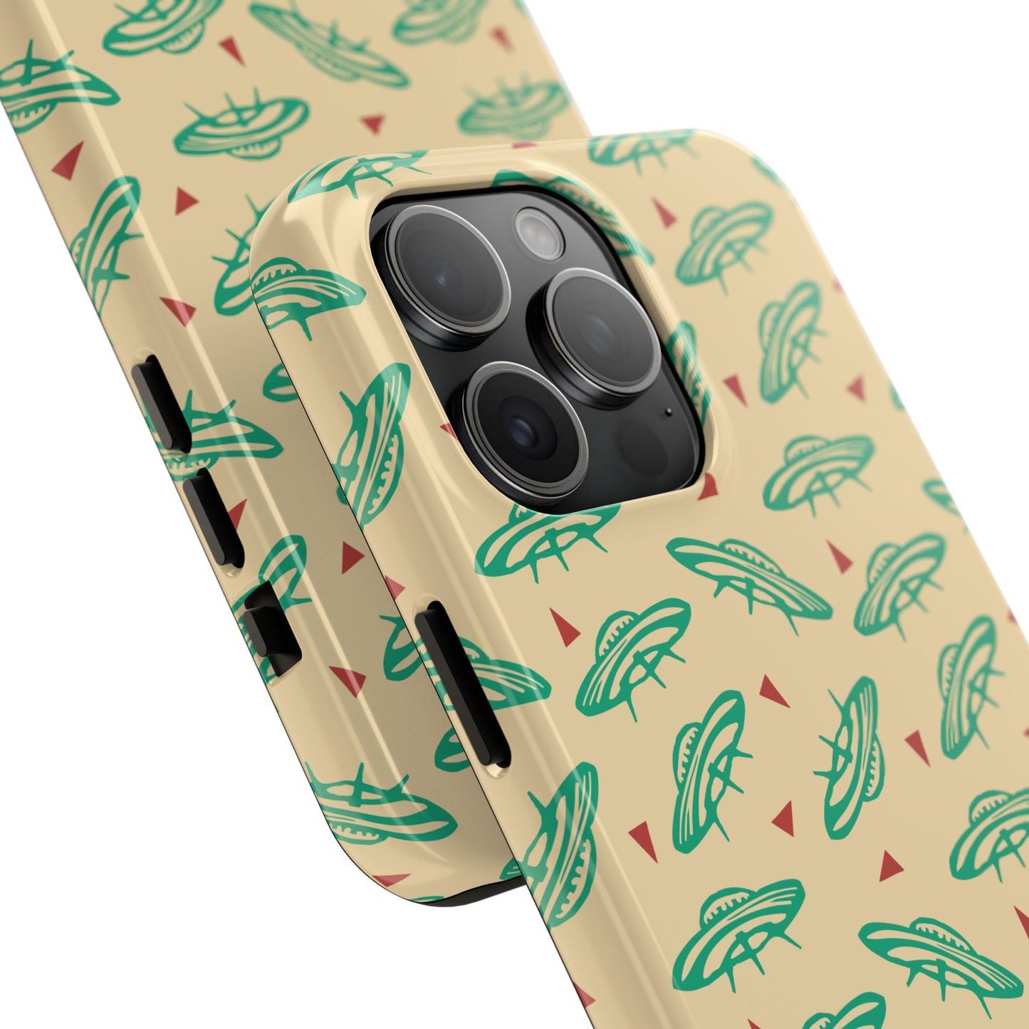 Retro Colored Geometric UFO Tough Phone Case - Desert Western UFO Accessories