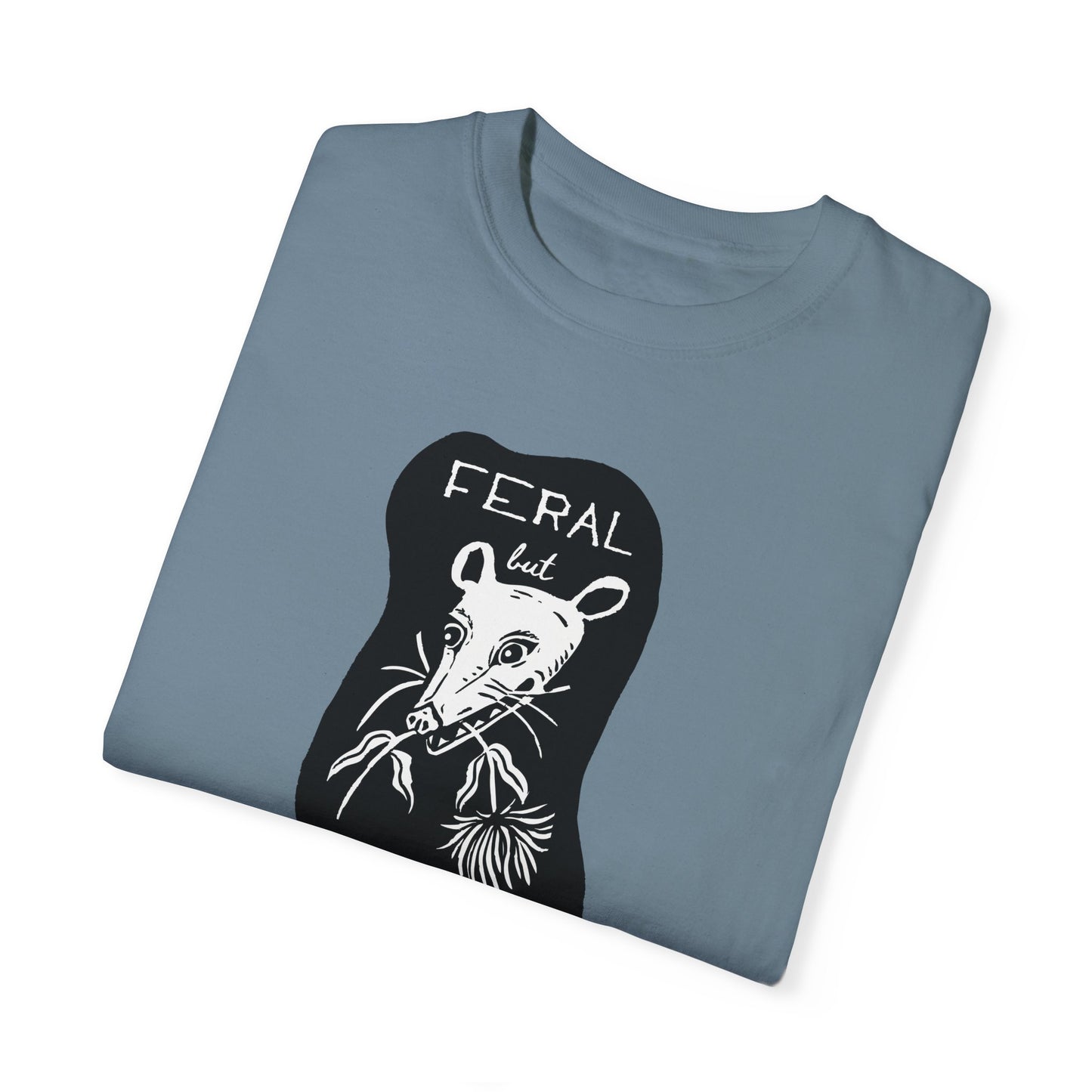 Feral but Friendly Unisex Jersey Tee - Funny Opossum Graphic T-Shirt for Feral Girl Summer