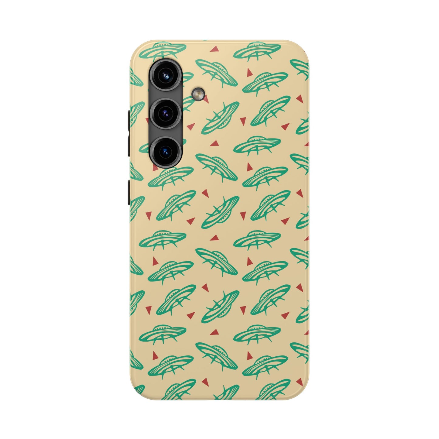 Retro Colored Geometric UFO Tough Phone Case - Desert Western UFO Accessories