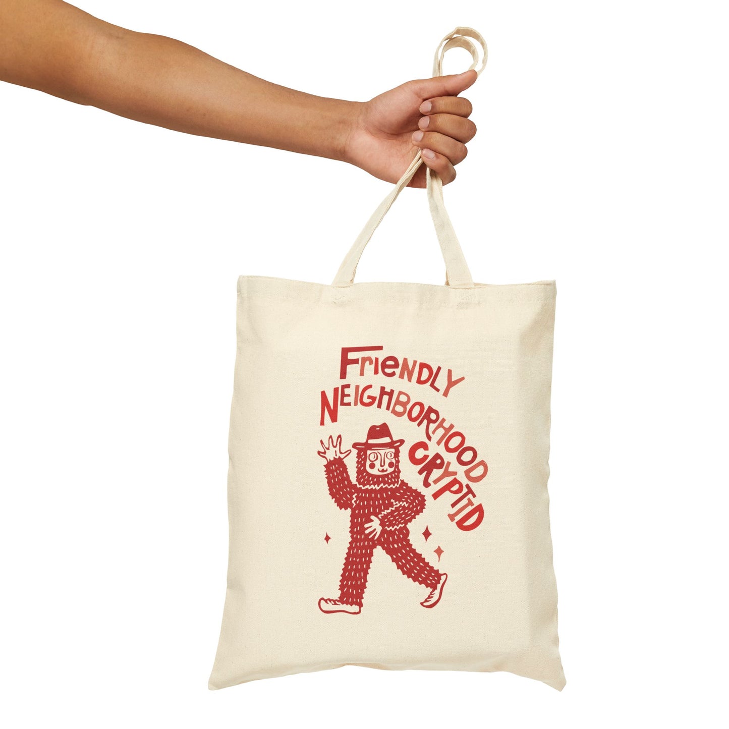 Bigfoot Tote Bag- Sasquatch Bag - Cowboy Cryptid Rodeo Tote