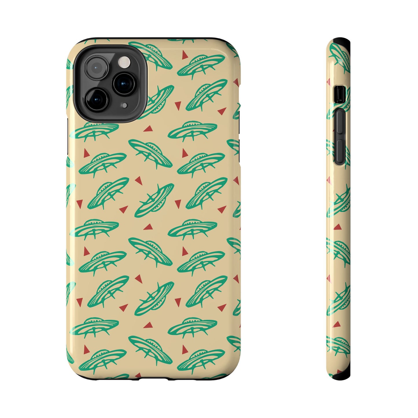 Retro Colored Geometric UFO Tough Phone Case - Desert Western UFO Accessories