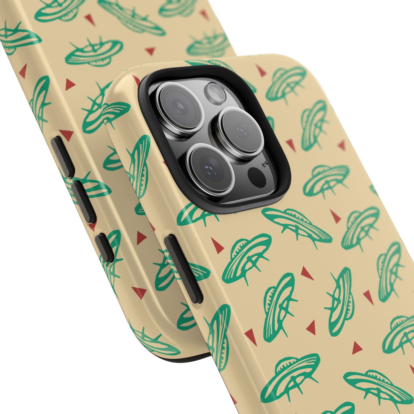 Retro Colored Geometric UFO Tough Phone Case - Desert Western UFO Accessories