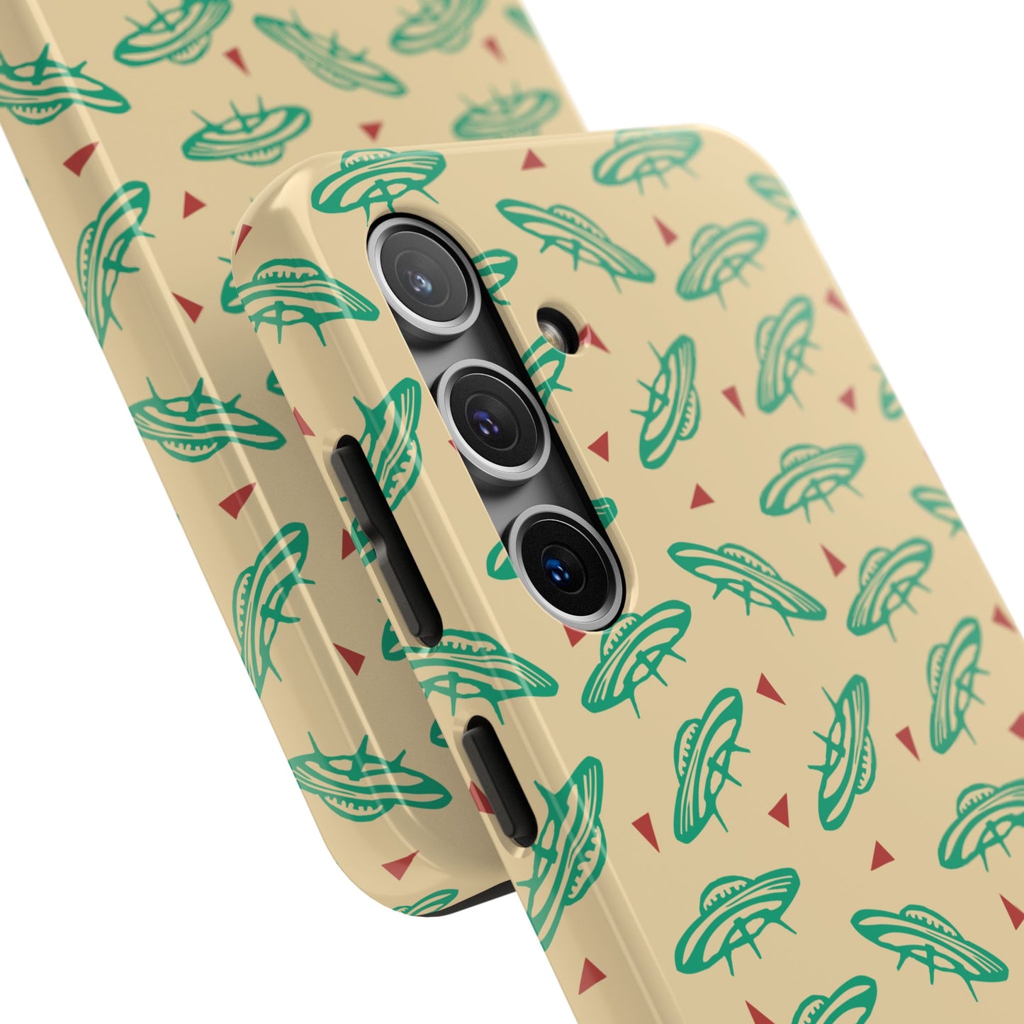 Retro Colored Geometric UFO Tough Phone Case - Desert Western UFO Accessories
