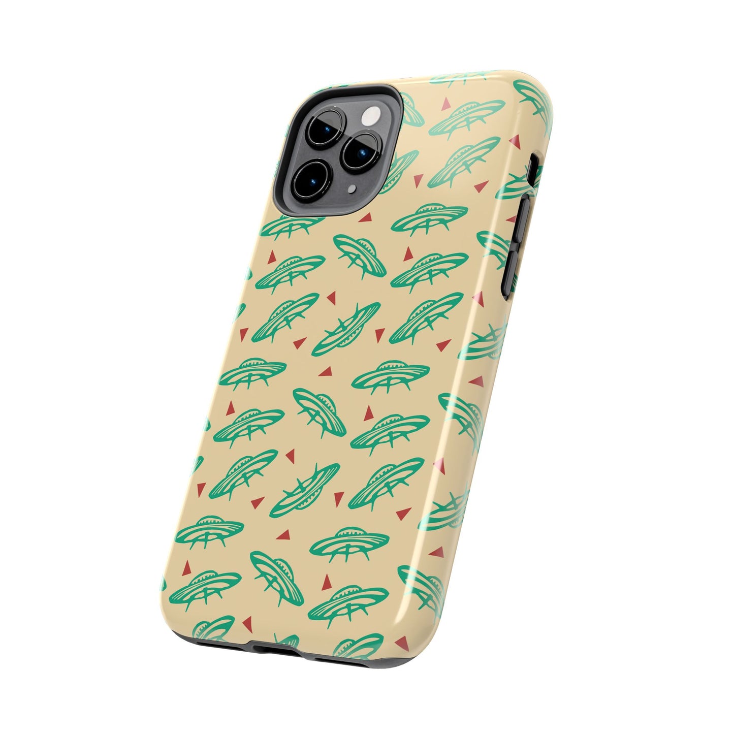 Retro Colored Geometric UFO Tough Phone Case - Desert Western UFO Accessories