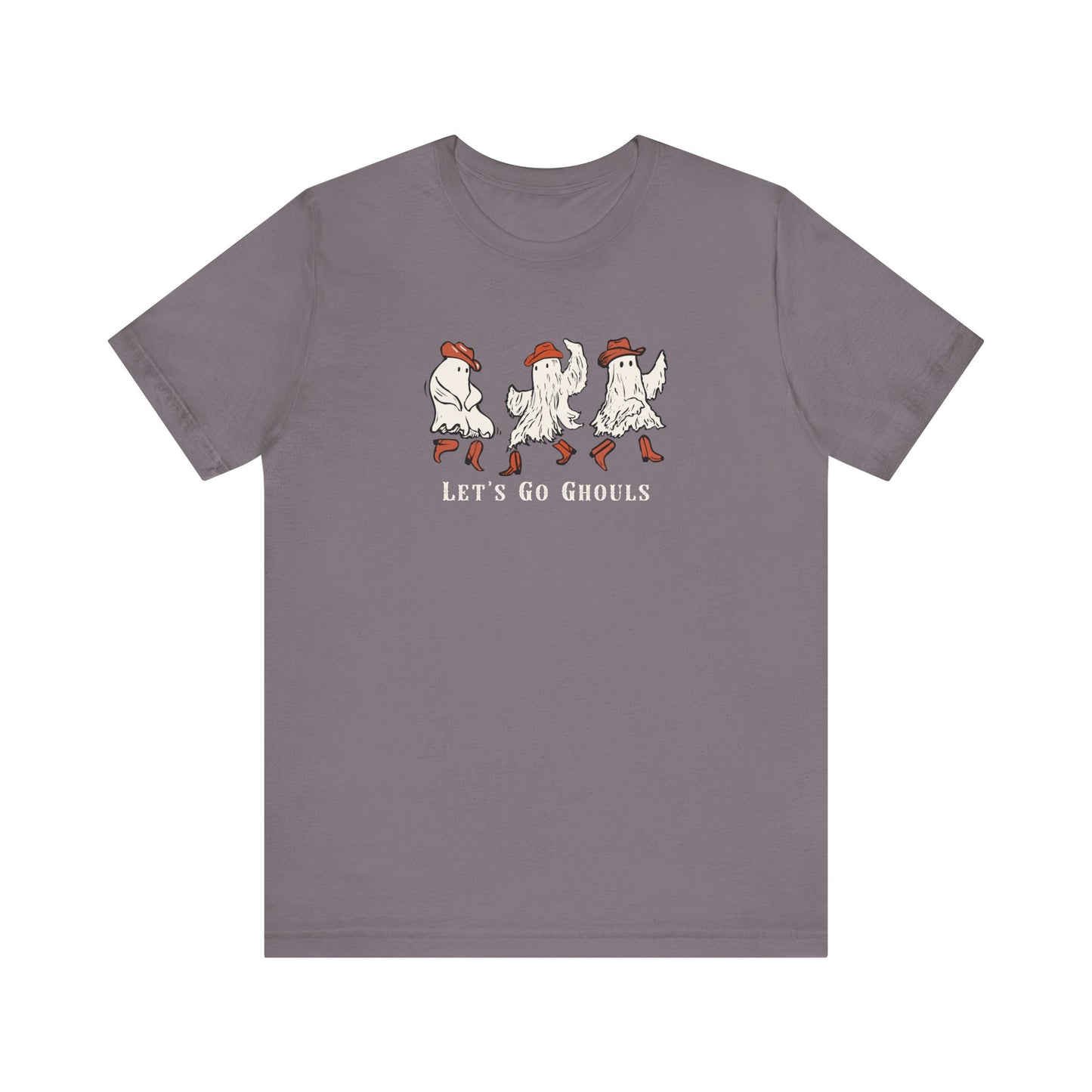 Spooky Fun Let's Go Ghouls Ghost Tee - Halloween Shirt, Casual Wear, Cute Ghost Design, Trick or Treat, Ghouls Tee